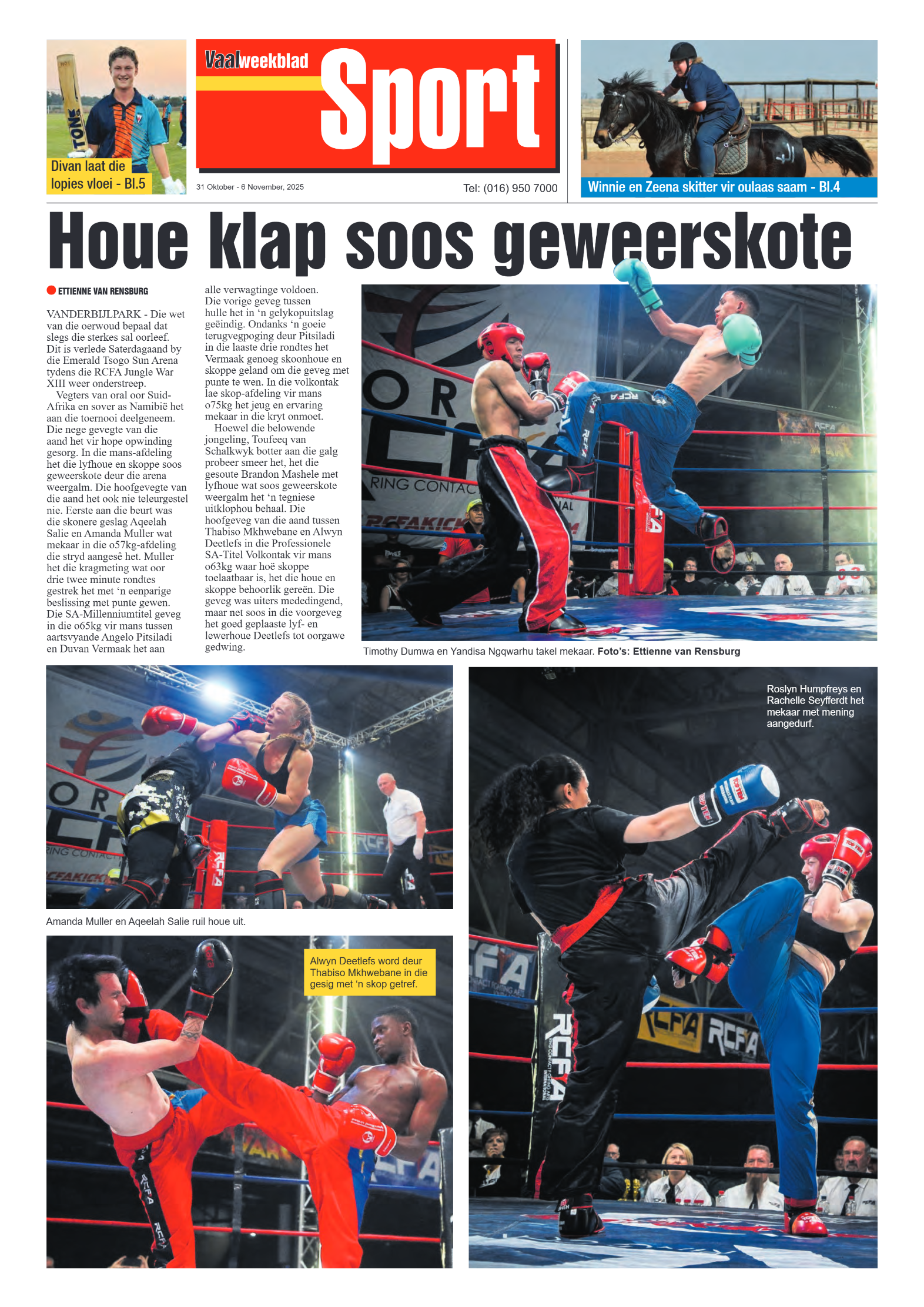 Vaalweekblad 31 Oktober – 6 November, 2025 page 12