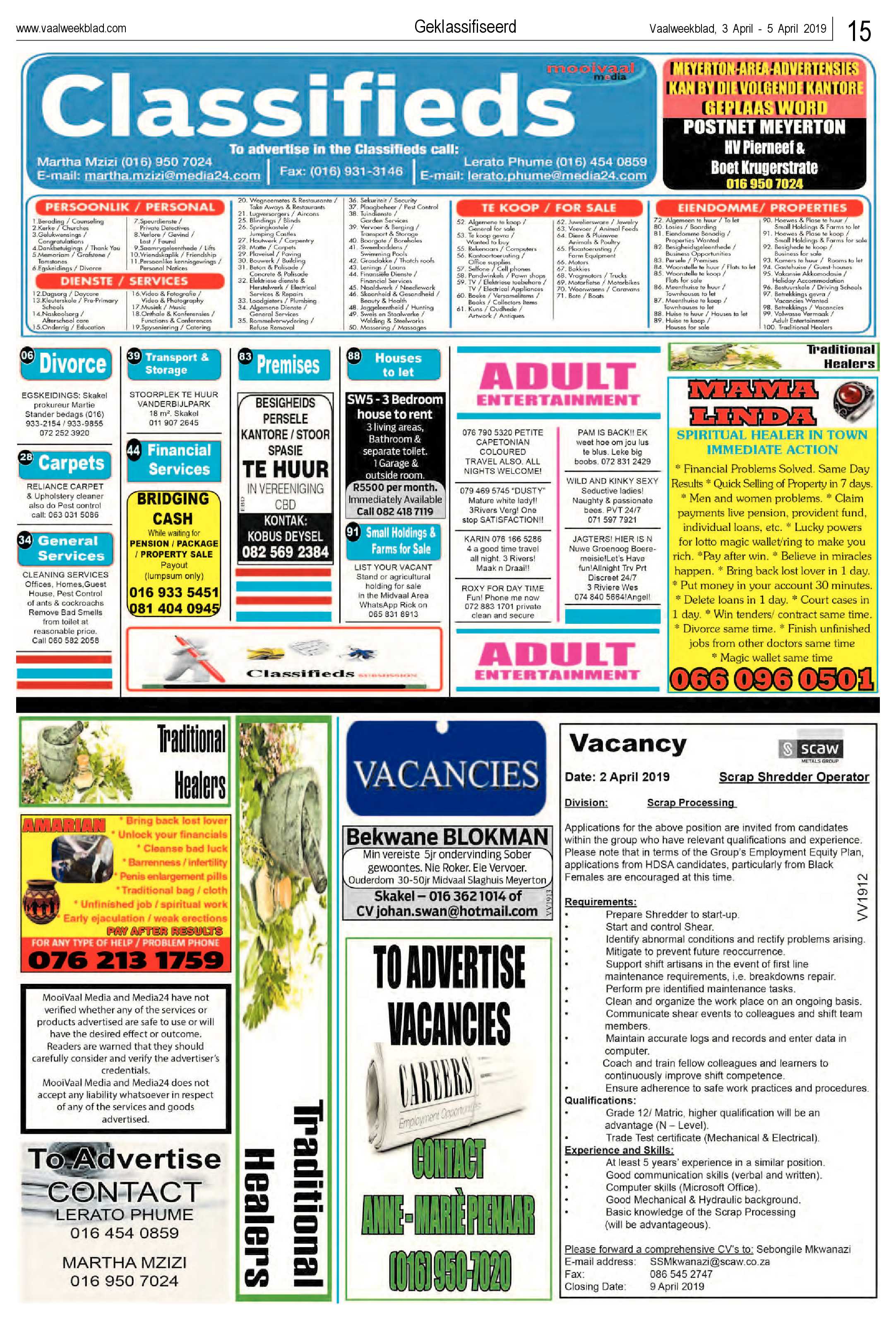 Vaalweekblad 3 – 5 April 2019 page 15