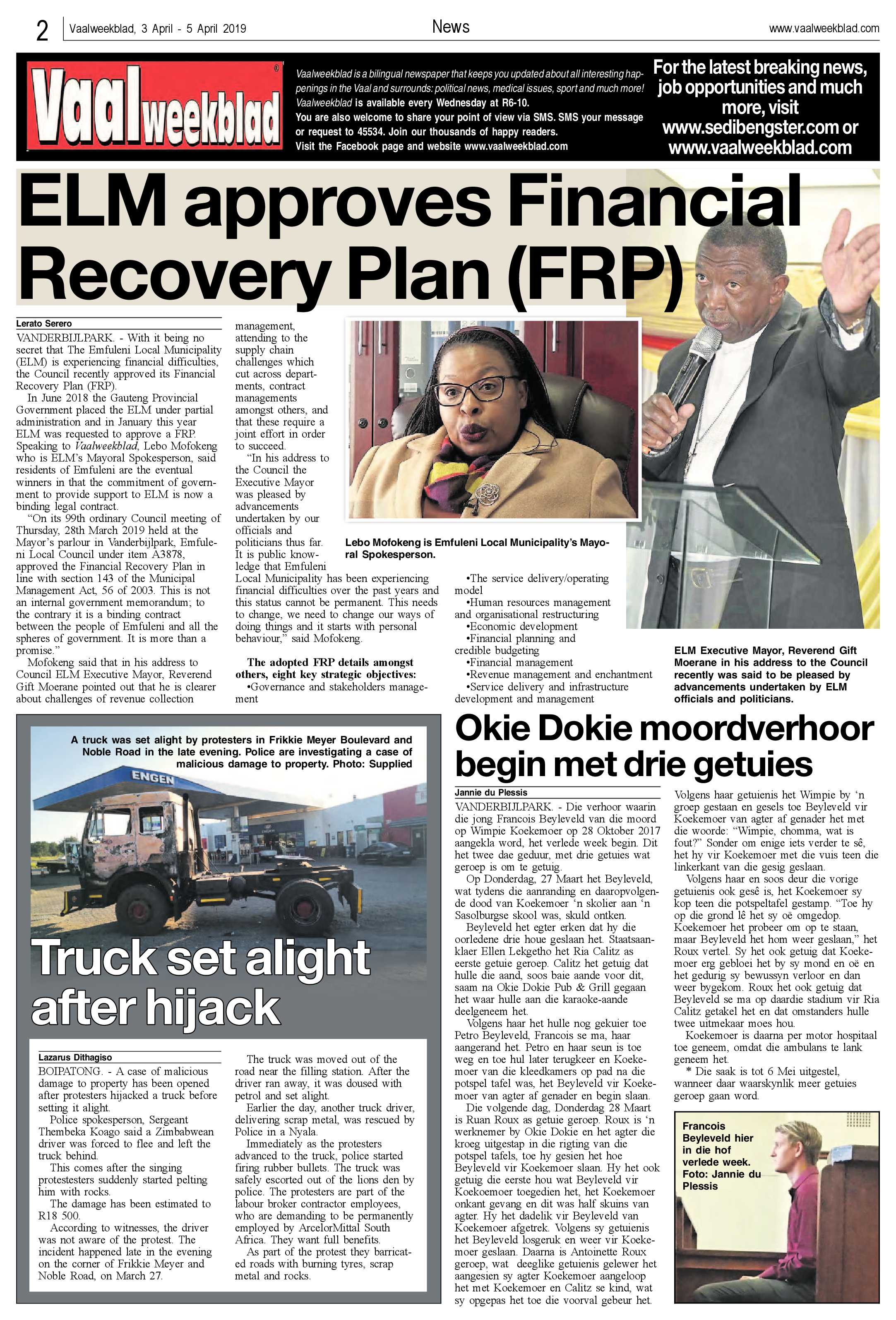Vaalweekblad 3 – 5 April 2019 page 2