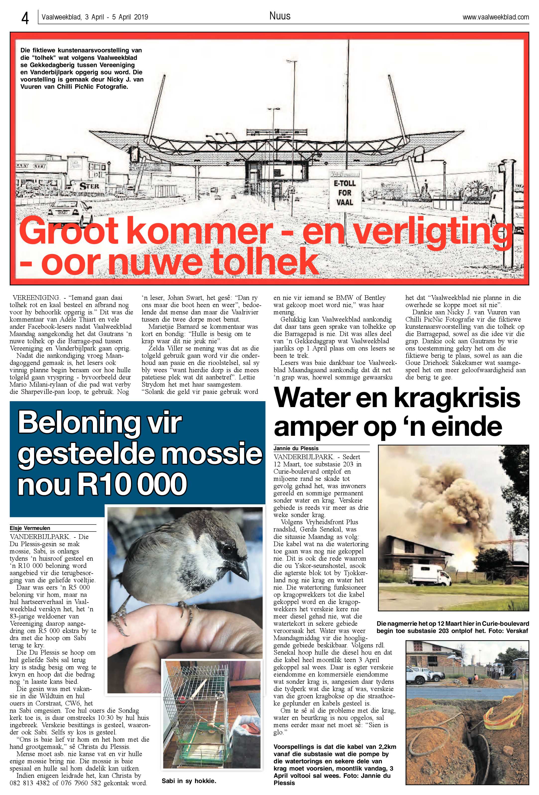 Vaalweekblad 3 – 5 April 2019 page 4