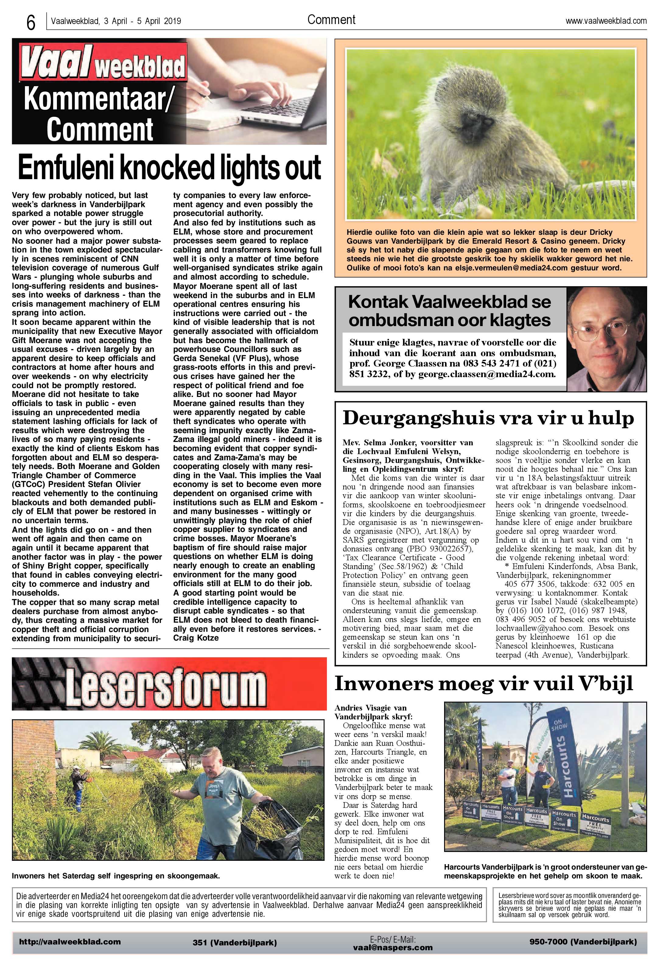 Vaalweekblad 3 – 5 April 2019 page 6