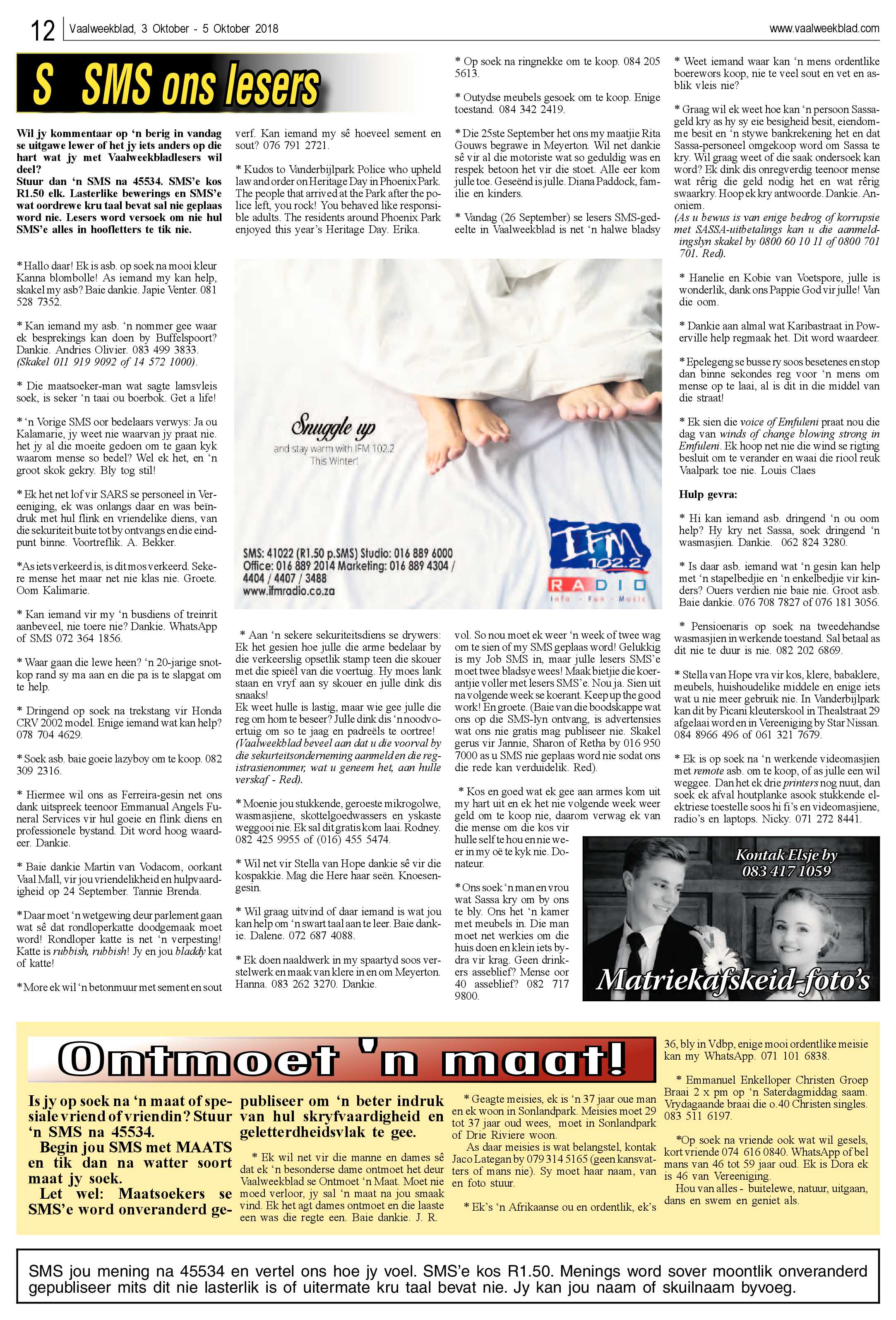 Vaalweekblad 3 – 5 Oktober 2018 page 12