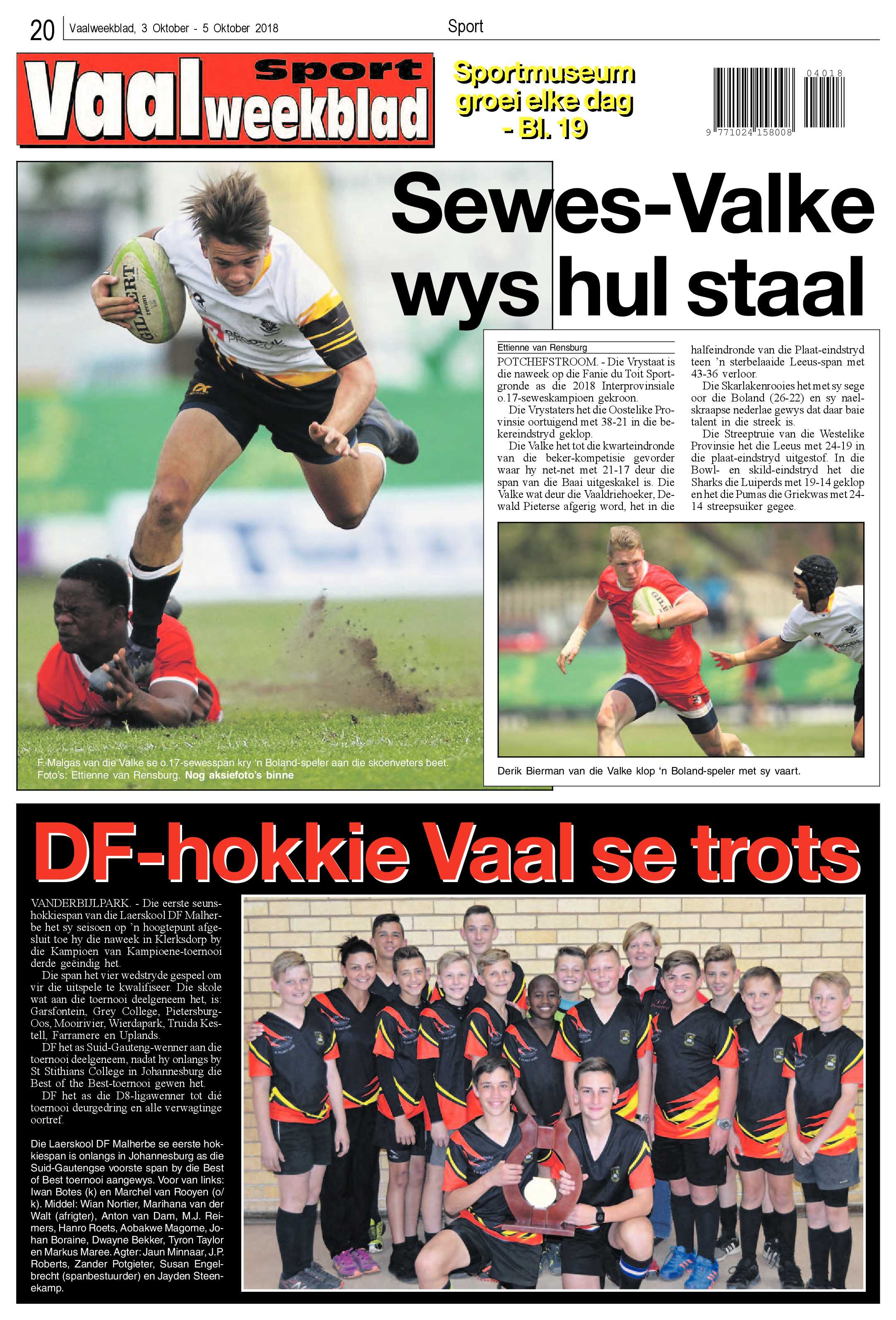 Vaalweekblad 3 – 5 Oktober 2018 page 20