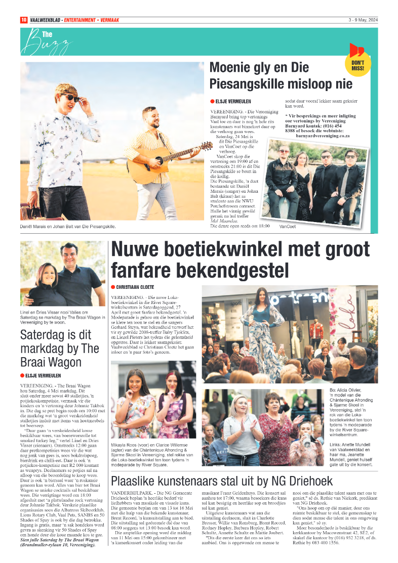 Vaalweekblad 3 – 9 May, 2024 page 10