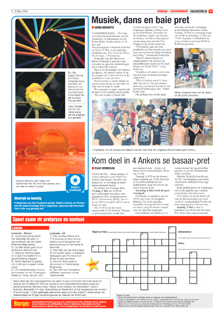 Vaalweekblad 3 – 9 May, 2024 page 11