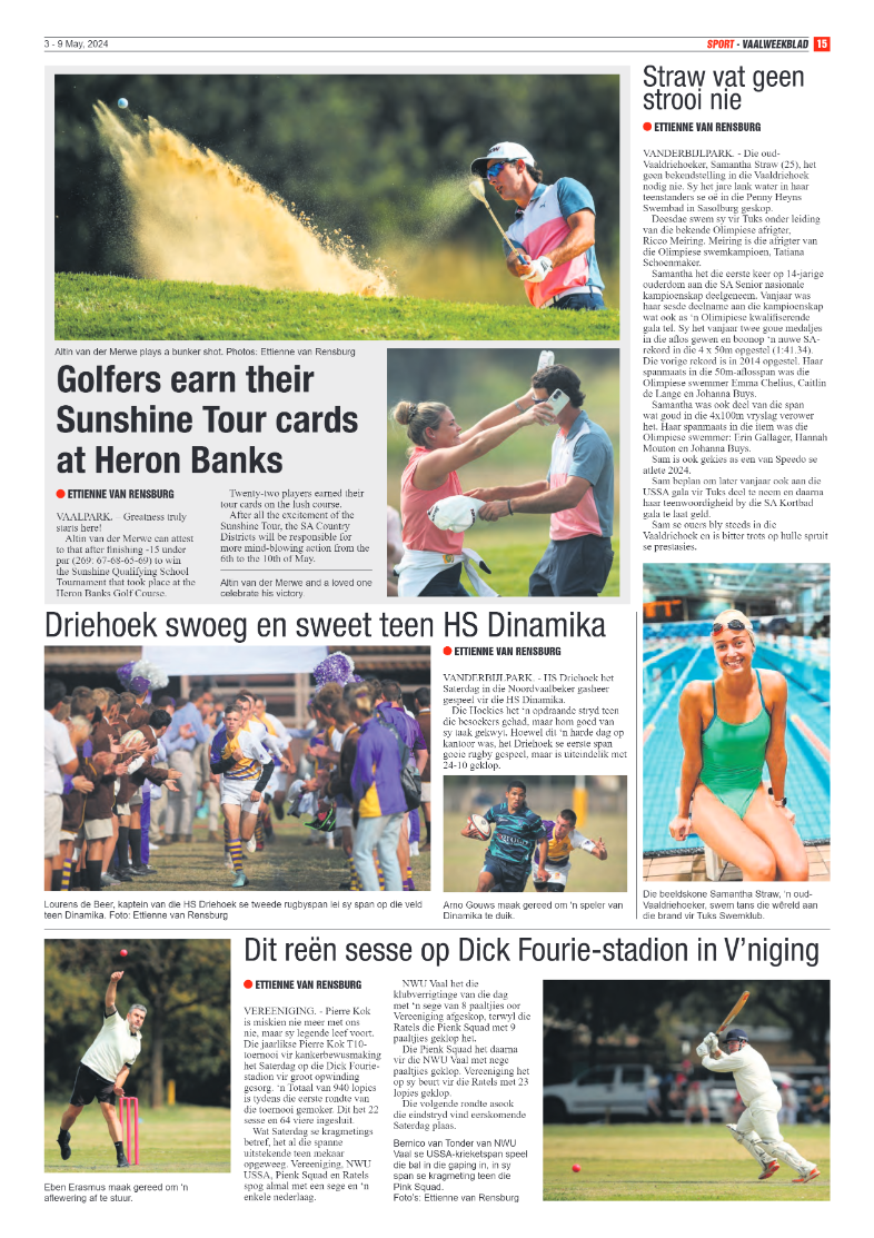 Vaalweekblad 3 – 9 May, 2024 page 15