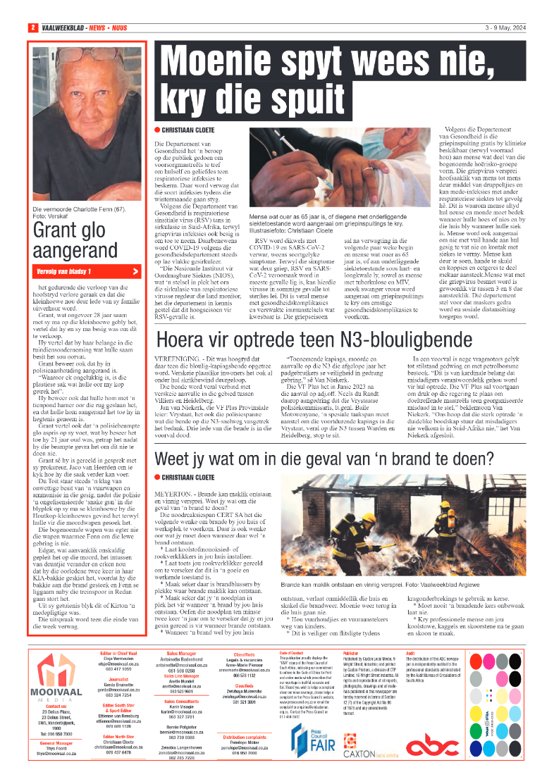 Vaalweekblad 3 – 9 May, 2024 page 2