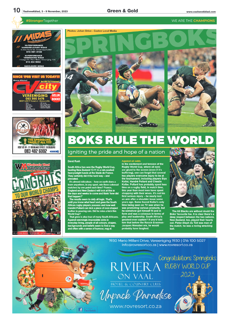 Vaalweekblad, 3 – 9 November, 2023 page 10