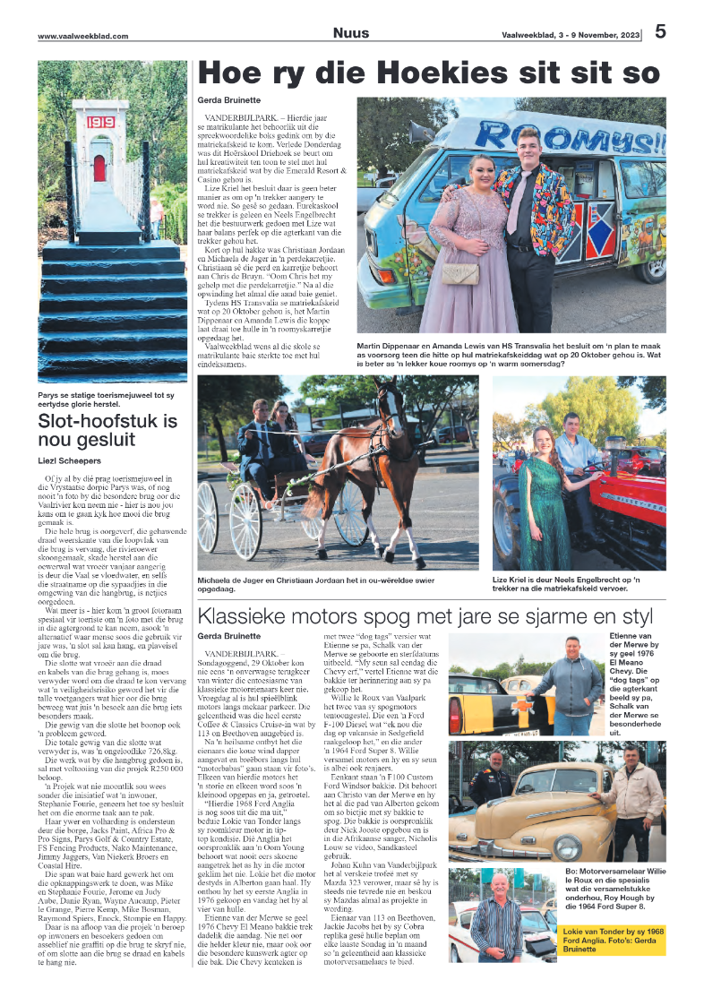 Vaalweekblad, 3 – 9 November, 2023 page 5