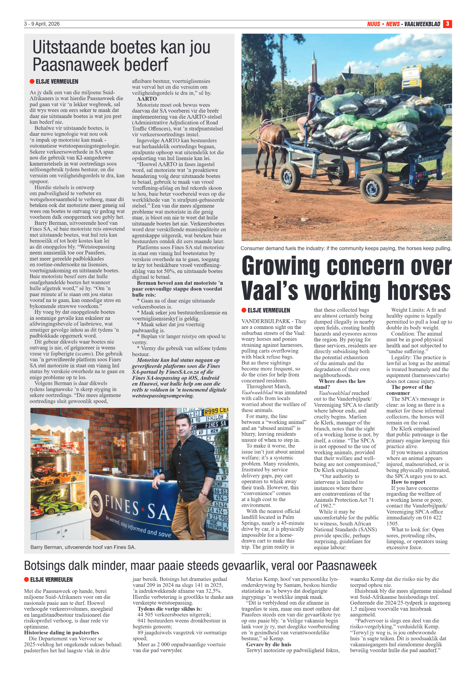 Vaalweekblad – 3 April 2026 page 3