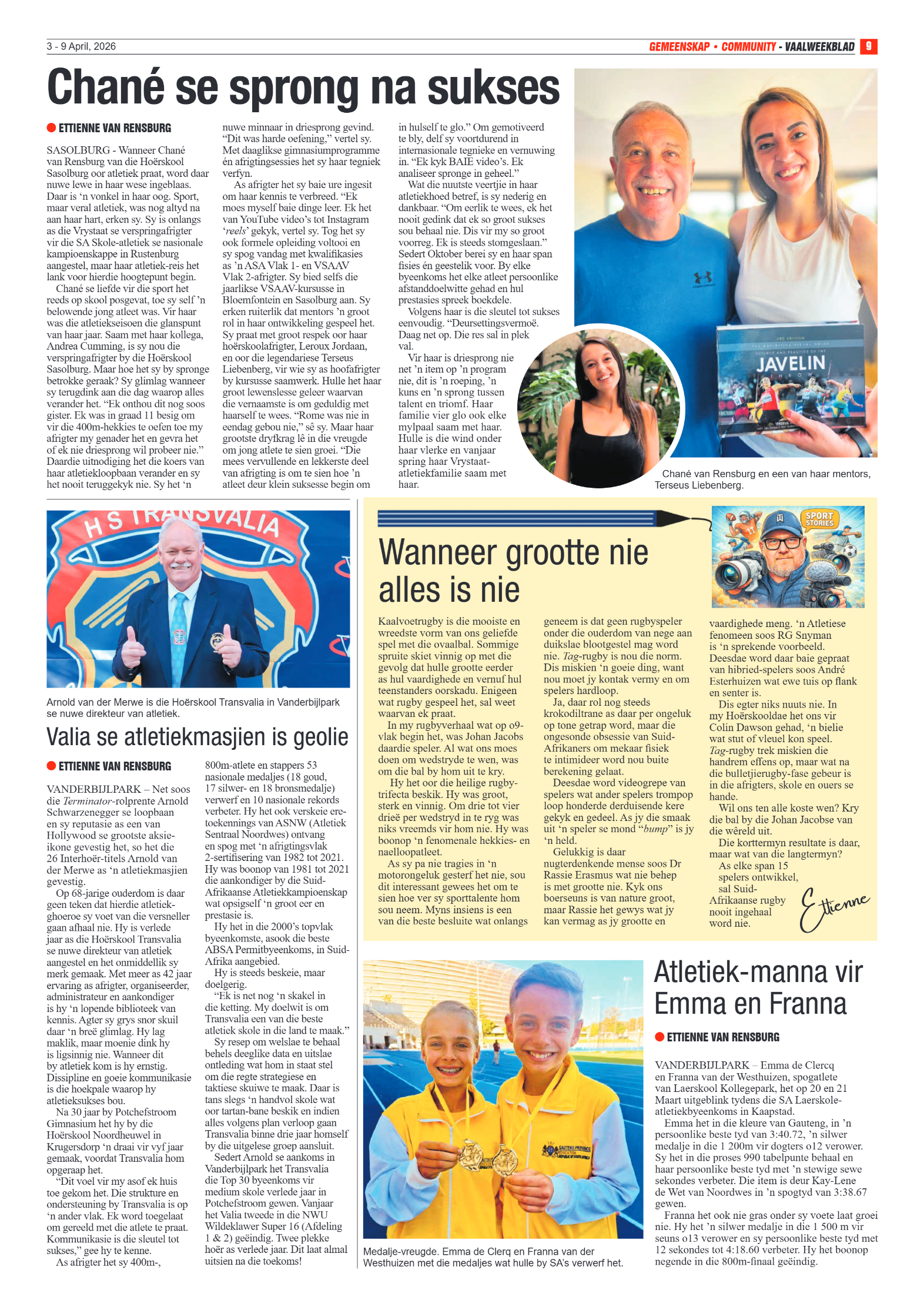 Vaalweekblad – 3 April 2026 page 9