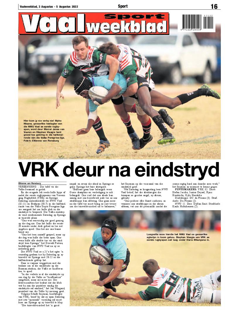 Vaalweekblad, 3 Augustus – 5 Augustus 2022 page 16