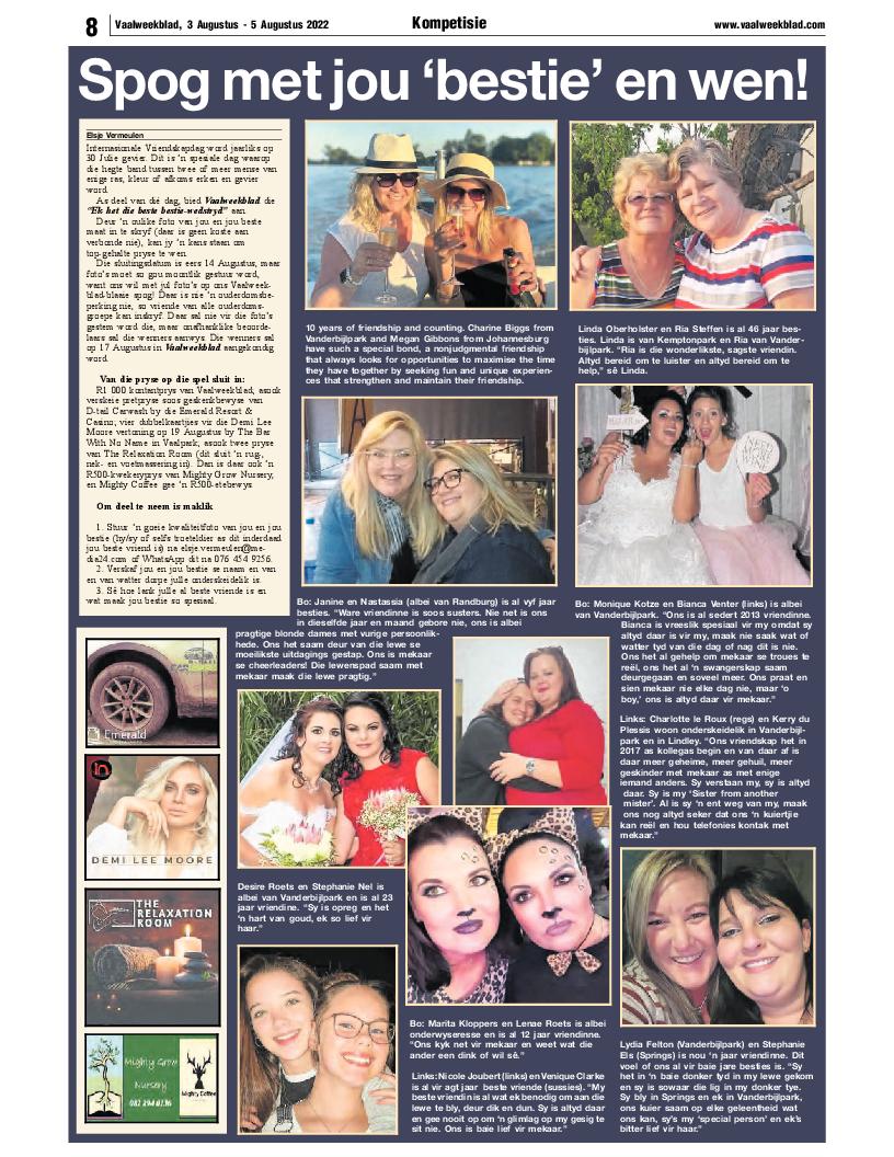 Vaalweekblad, 3 Augustus – 5 Augustus 2022 page 8