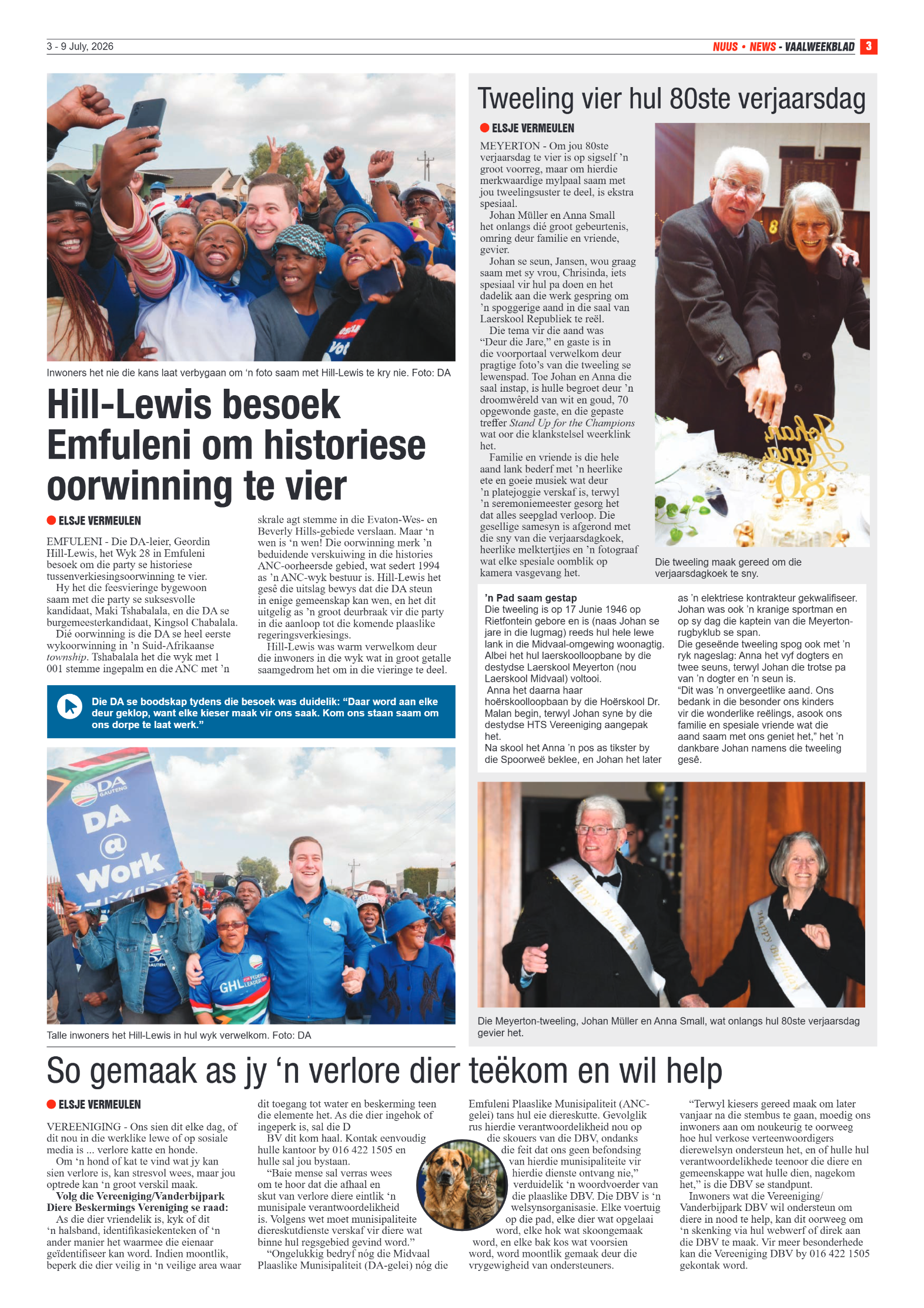 Vaalweekblad – 3 Julie 2026 page 3