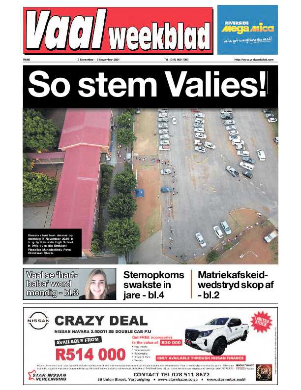 Vaalweekblad 3 November – 5 November 2021 page 1