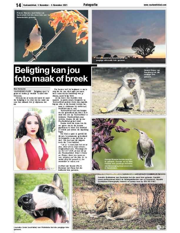 Vaalweekblad 3 November – 5 November 2021 page 14
