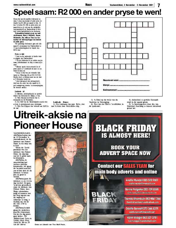 Vaalweekblad 3 November – 5 November 2021 page 7