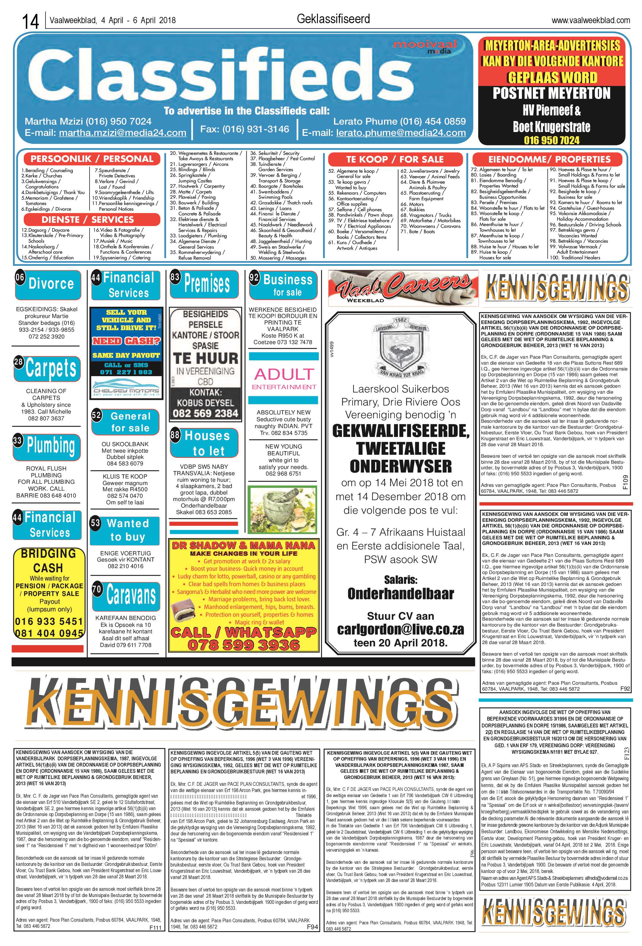 Vaalweekblad 4 – 6 April 2018 page 14