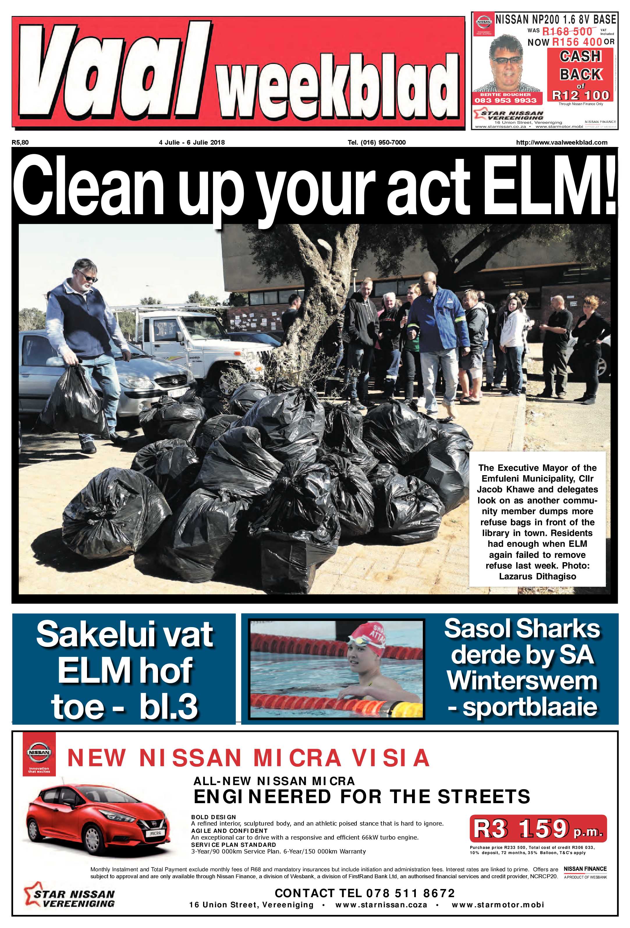 Vaalweekblad 4 – 6 Julie 208 page 1