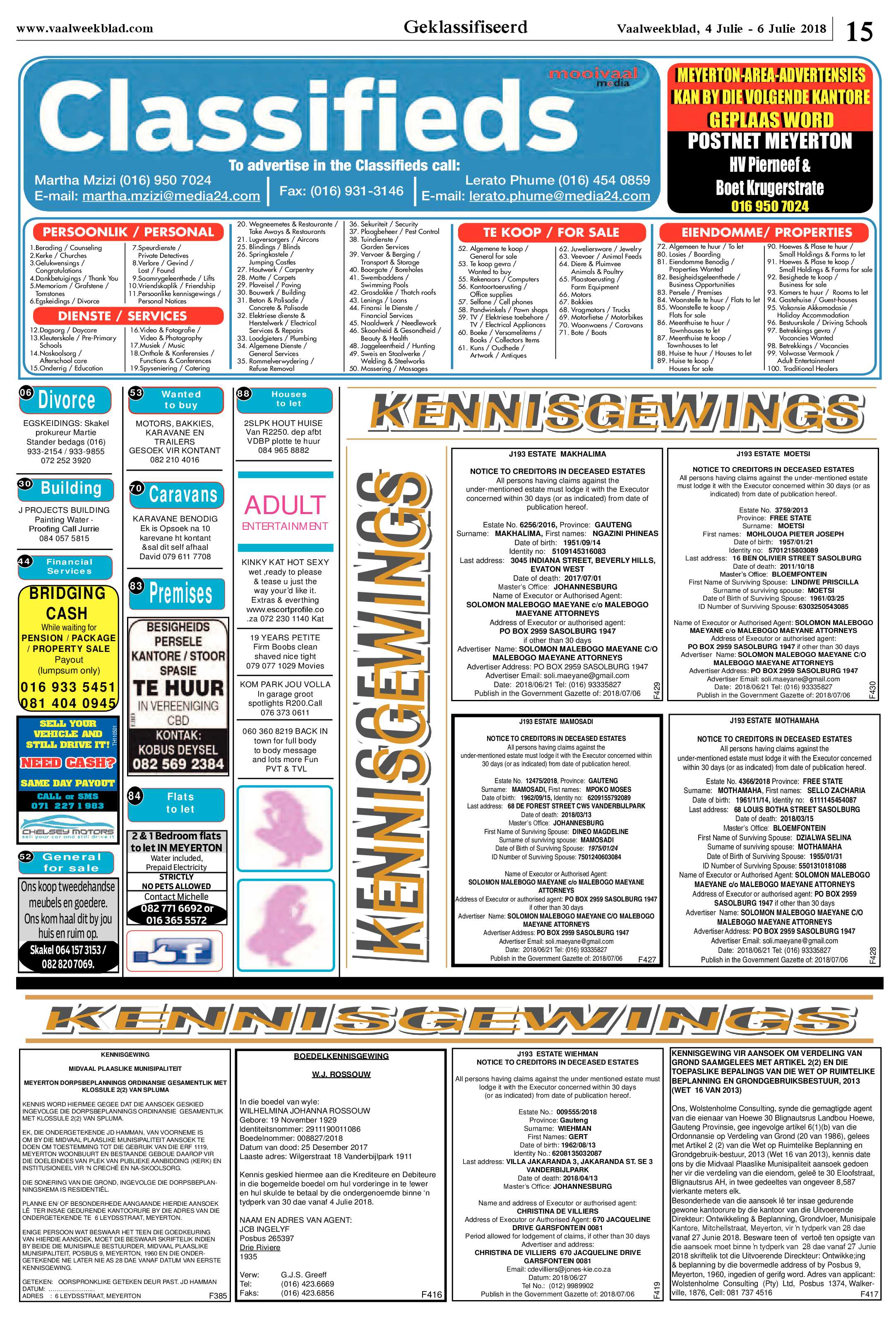 Vaalweekblad 4 – 6 Julie 208 page 15