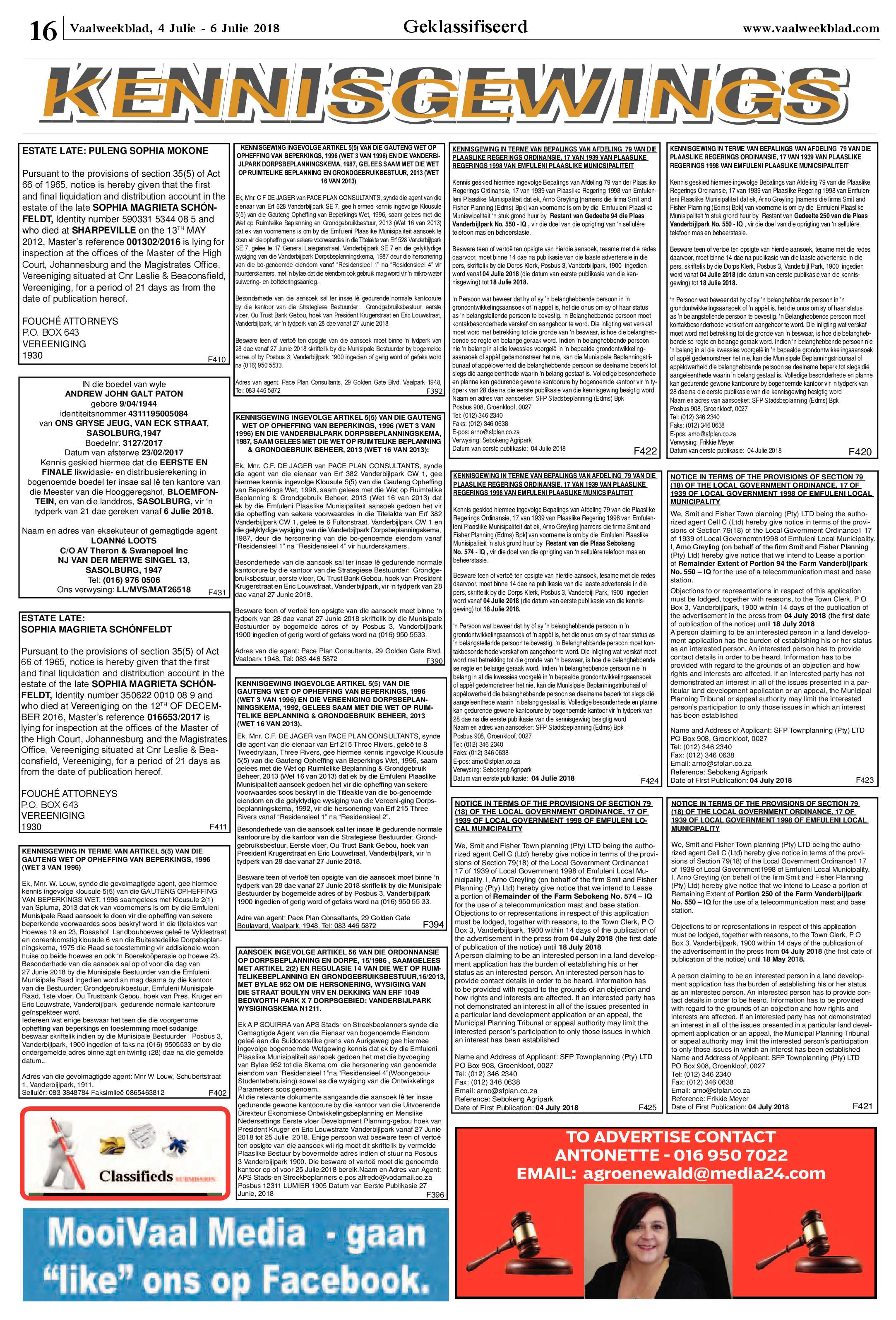 Vaalweekblad 4 – 6 Julie 208 page 16