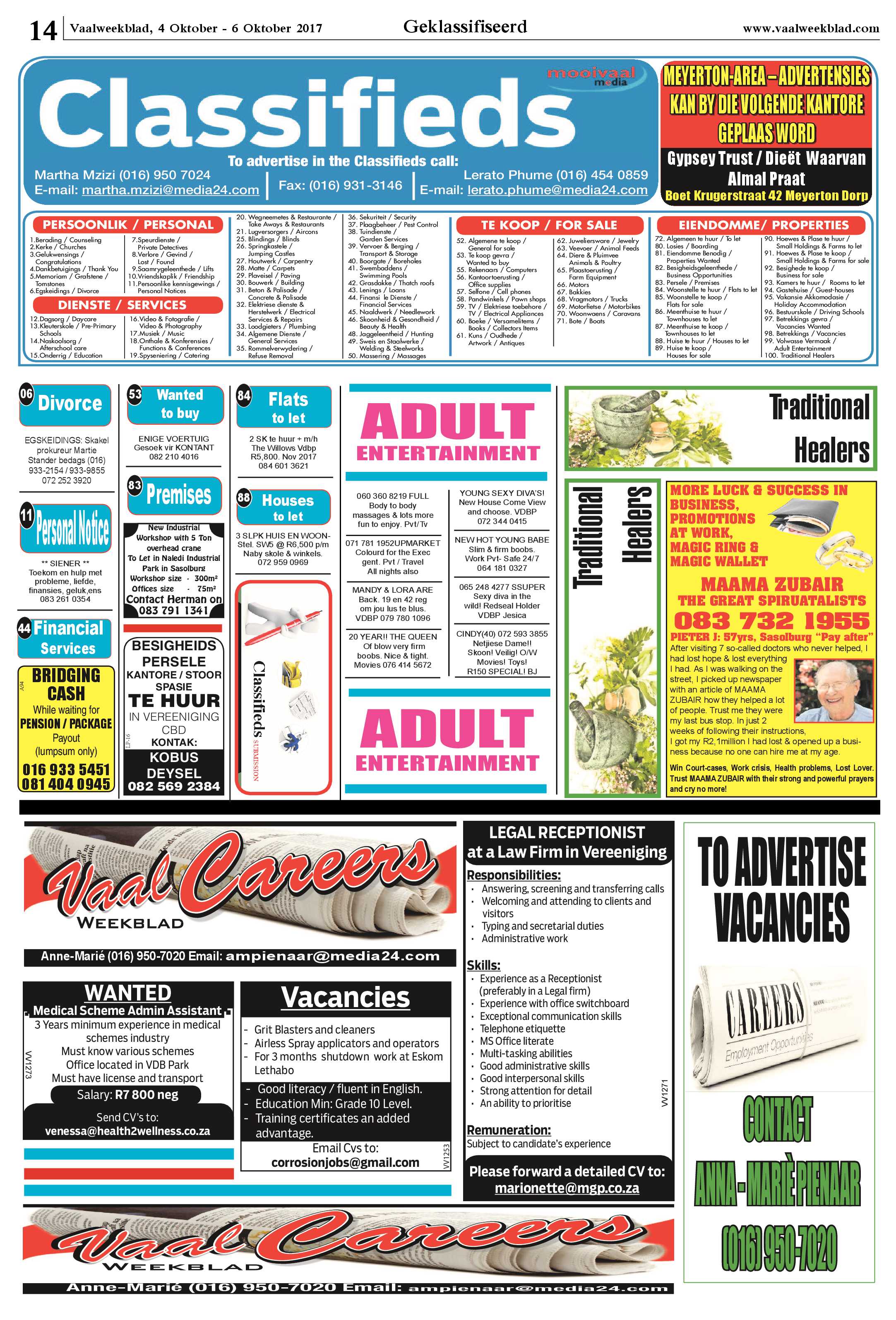 Vaalweekblad 4 – 6 Oktober 2017 page 14