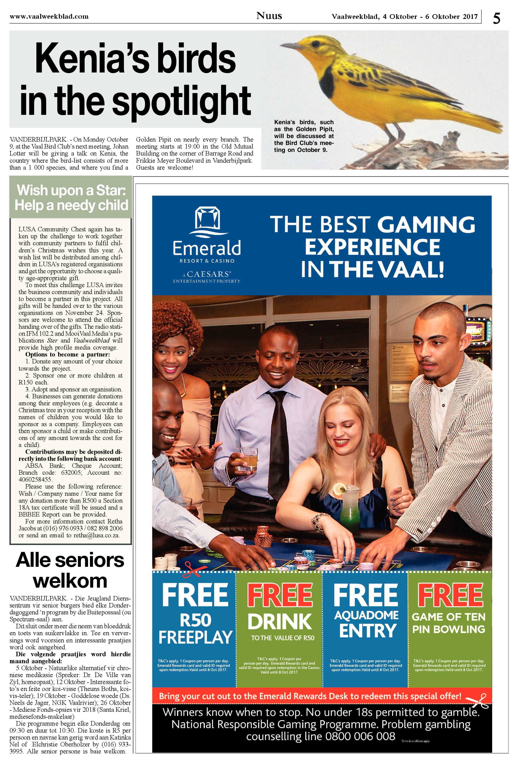 Vaalweekblad 4 – 6 Oktober 2017 page 5