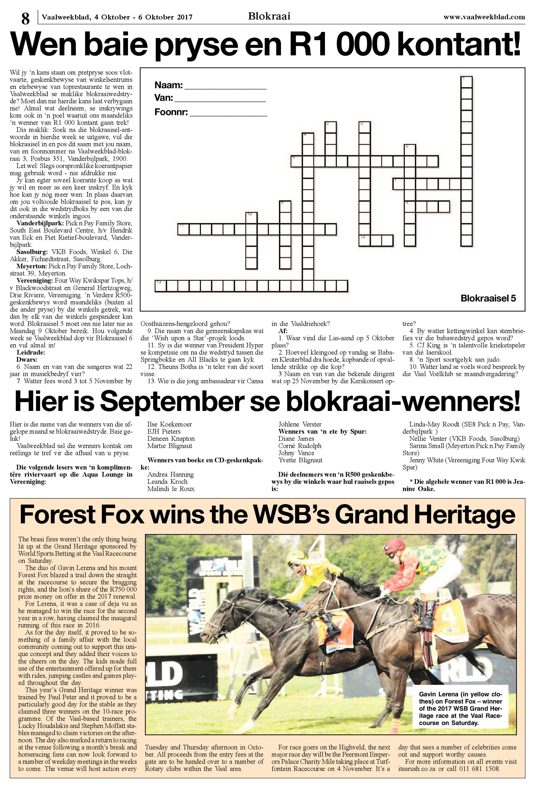Vaalweekblad 4 – 6 Oktober 2017 page 8