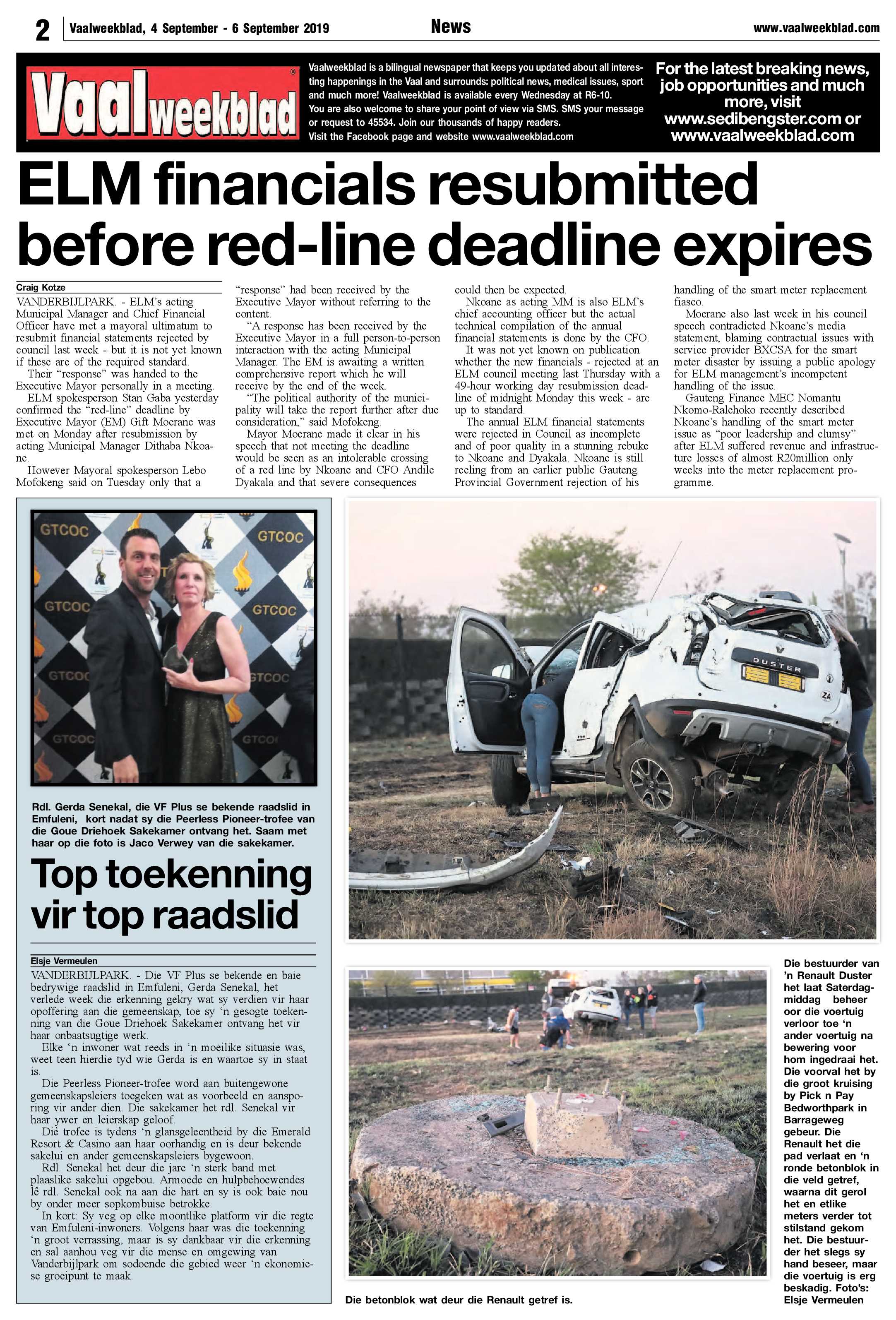 Vaalweekblad 4 – 6 September 2019 page 2