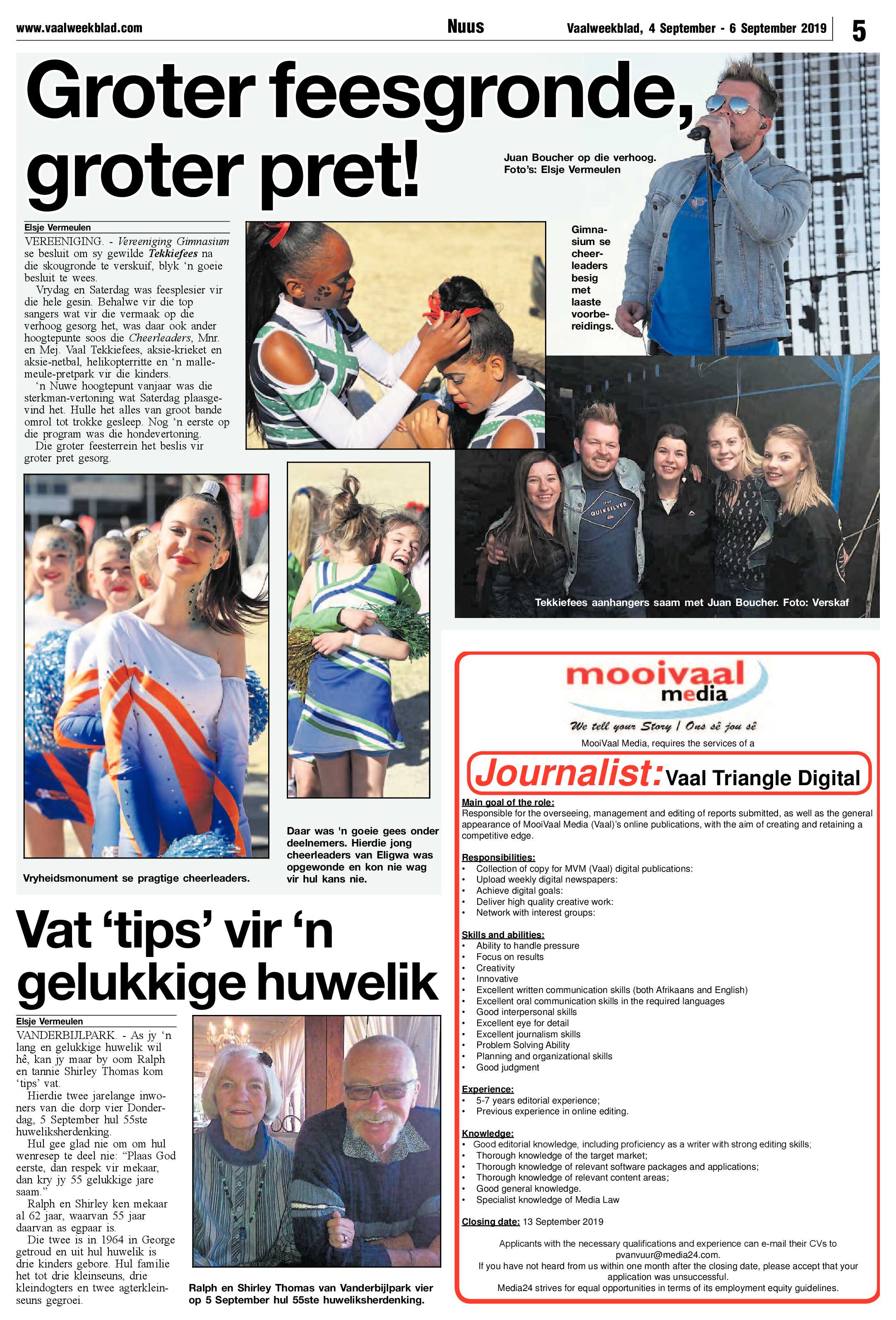 Vaalweekblad 4 – 6 September 2019 page 5