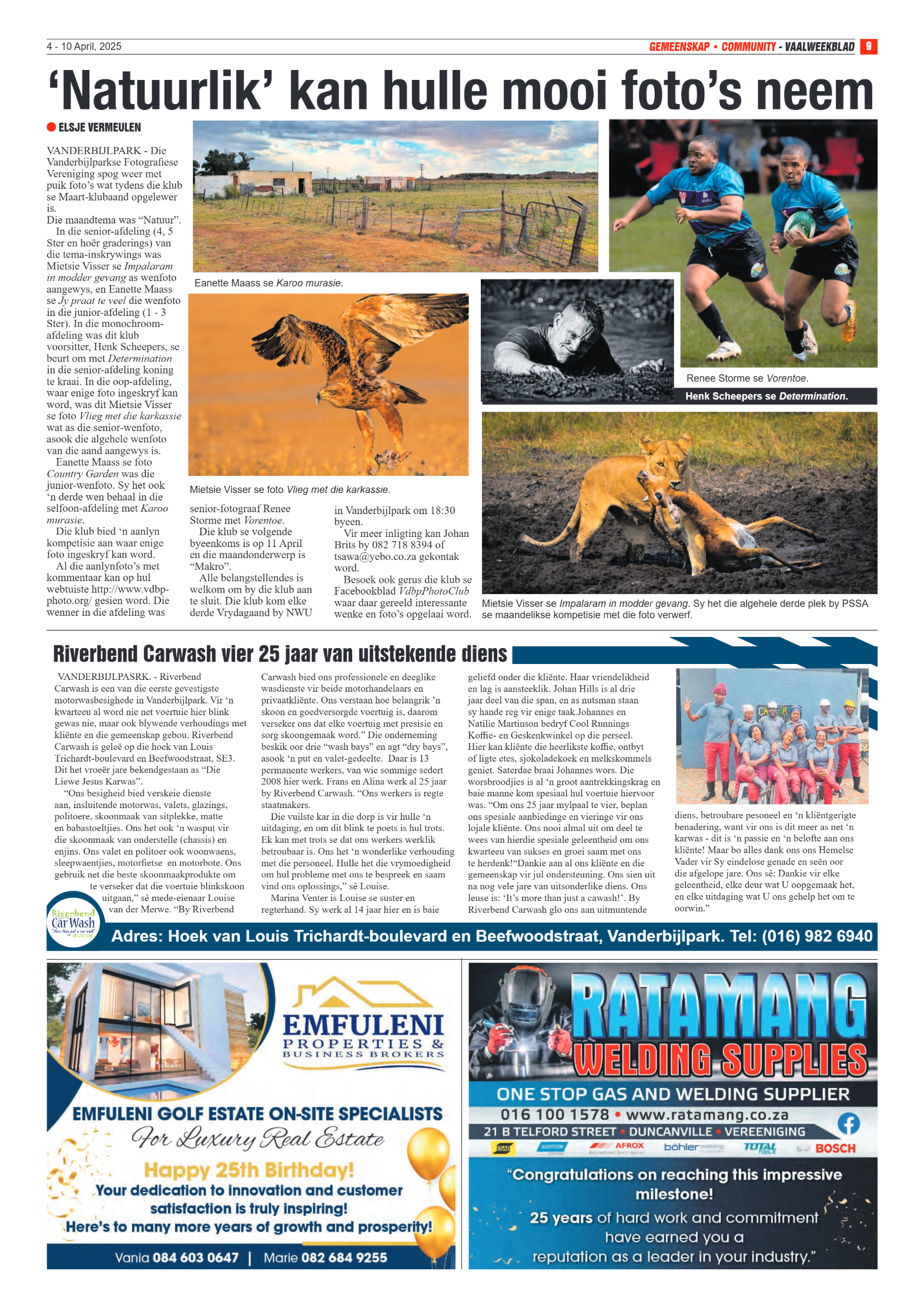 Vaalweekblad 4 – 10 April, 2025 page 9