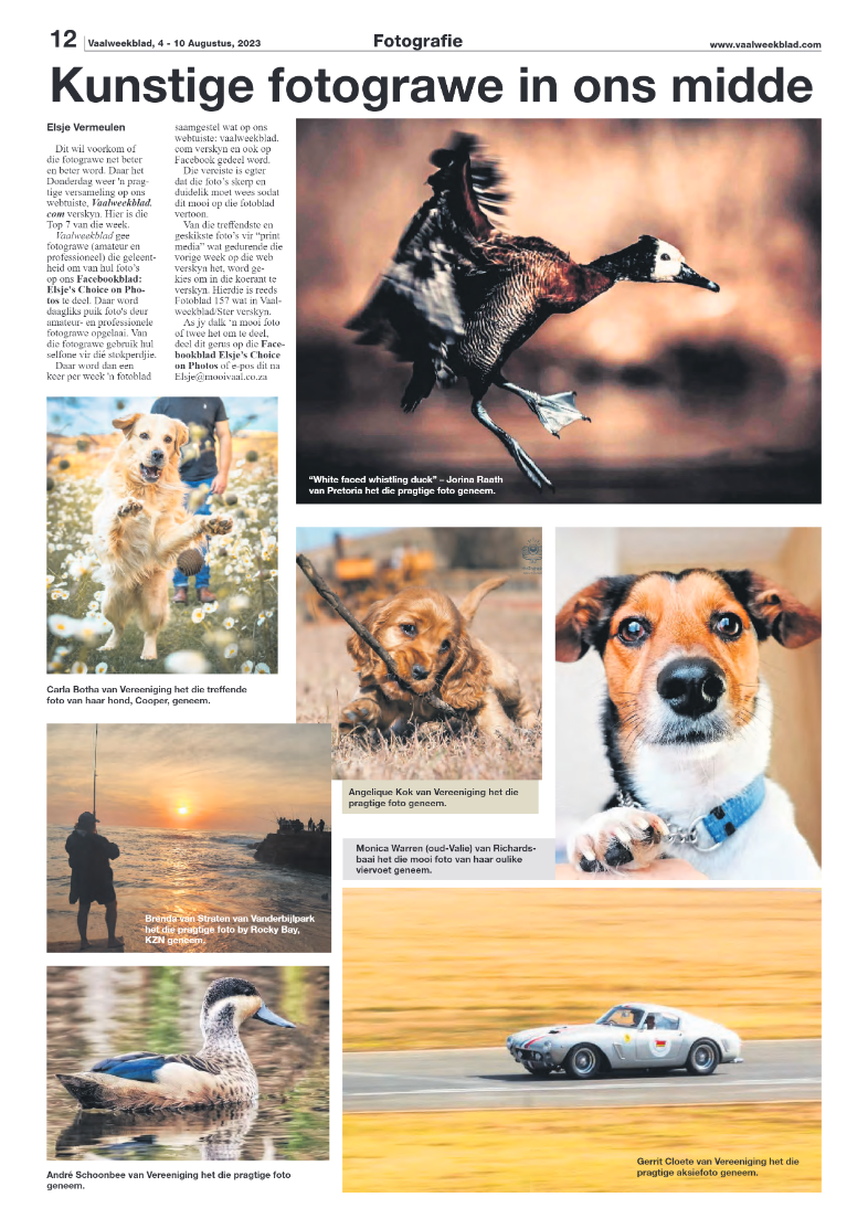 Vaalweekblad, 4 – 10 Augustus, 2023 page 12