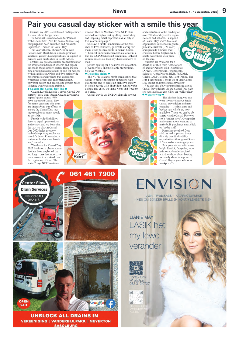 Vaalweekblad, 4 – 10 Augustus, 2023 page 9