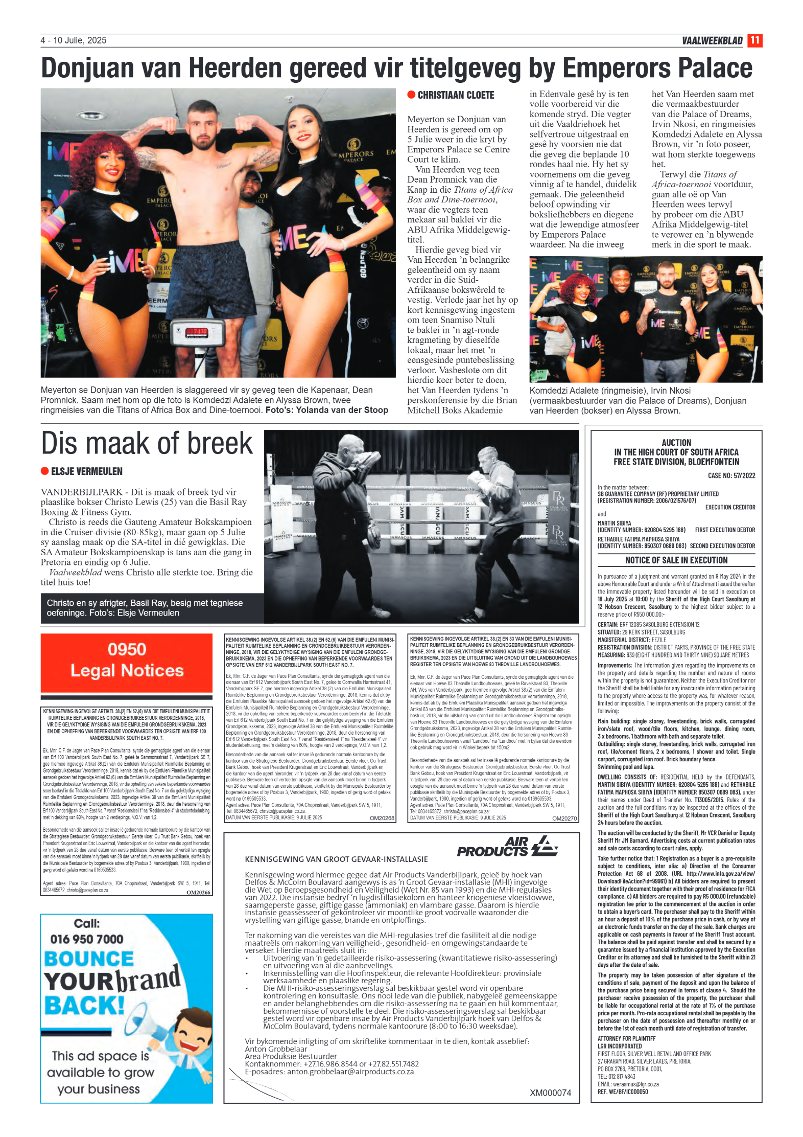 Vaalweekblad 4 – 10 Julie, 2025 page 11
