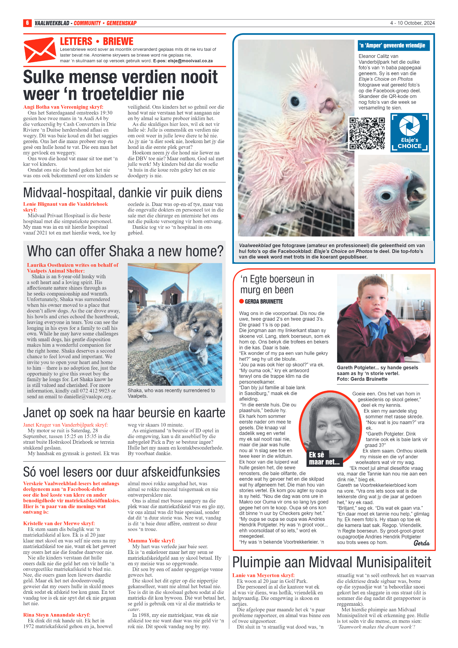 Vaalweekblad – 4 – 10 October, 2024 page 6