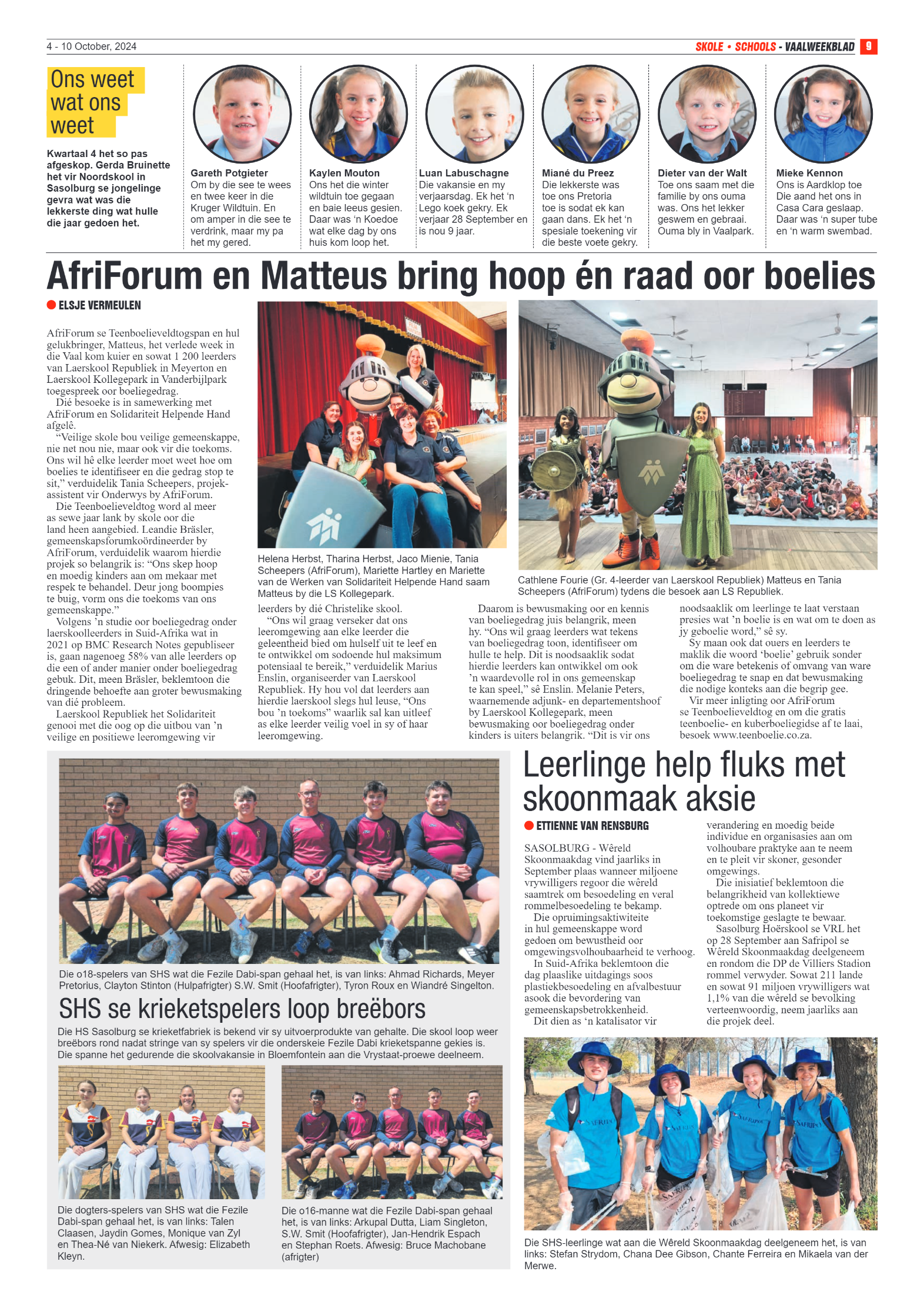 Vaalweekblad – 4 – 10 October, 2024 page 9