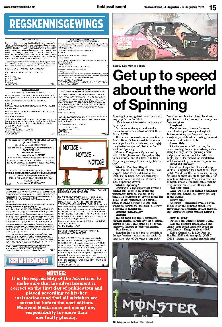 Vaalweekblad 4 Augustus – 6 Augustus 2021 page 14
