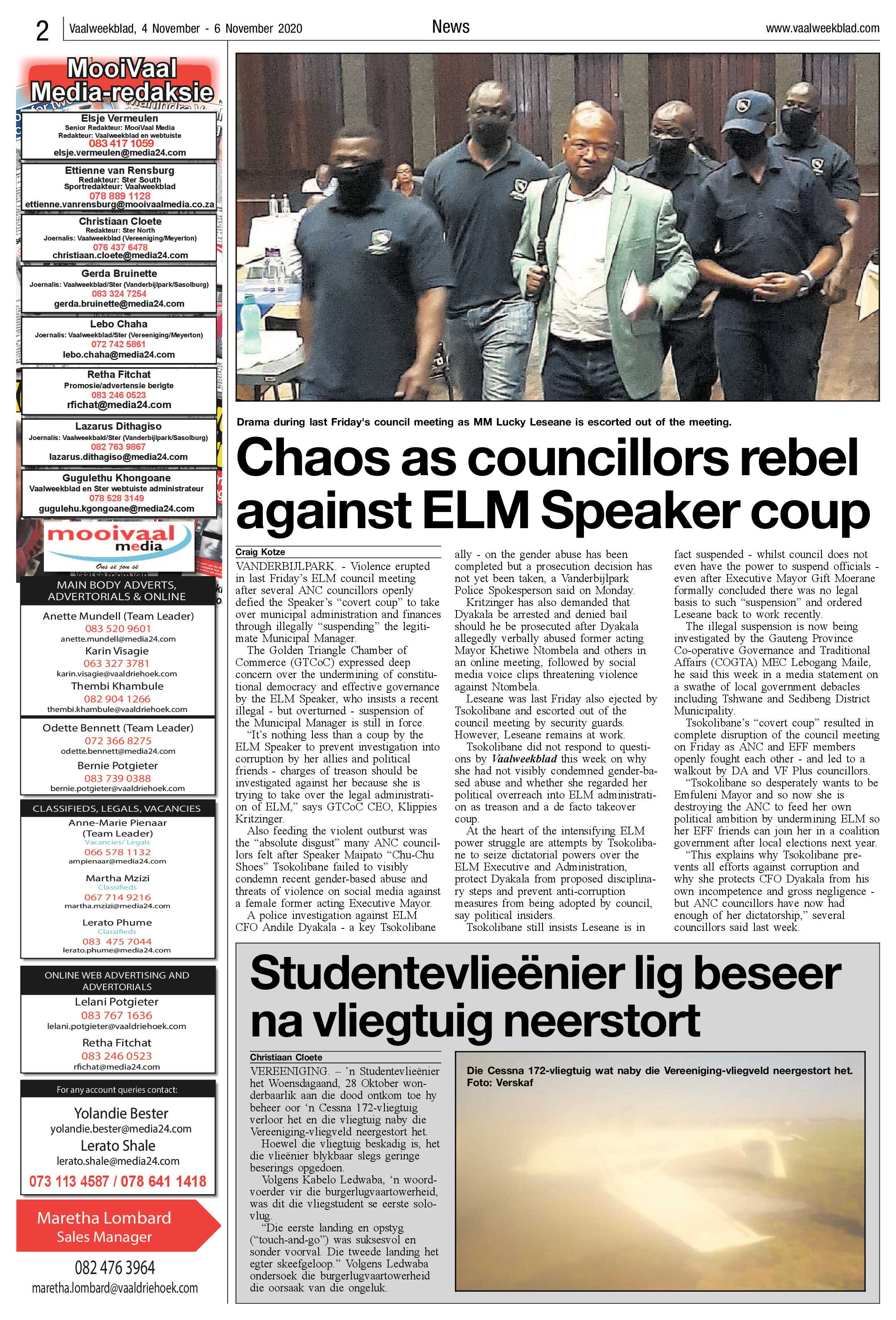Vaalweekblad 4 November – 6 November 2020 page 2