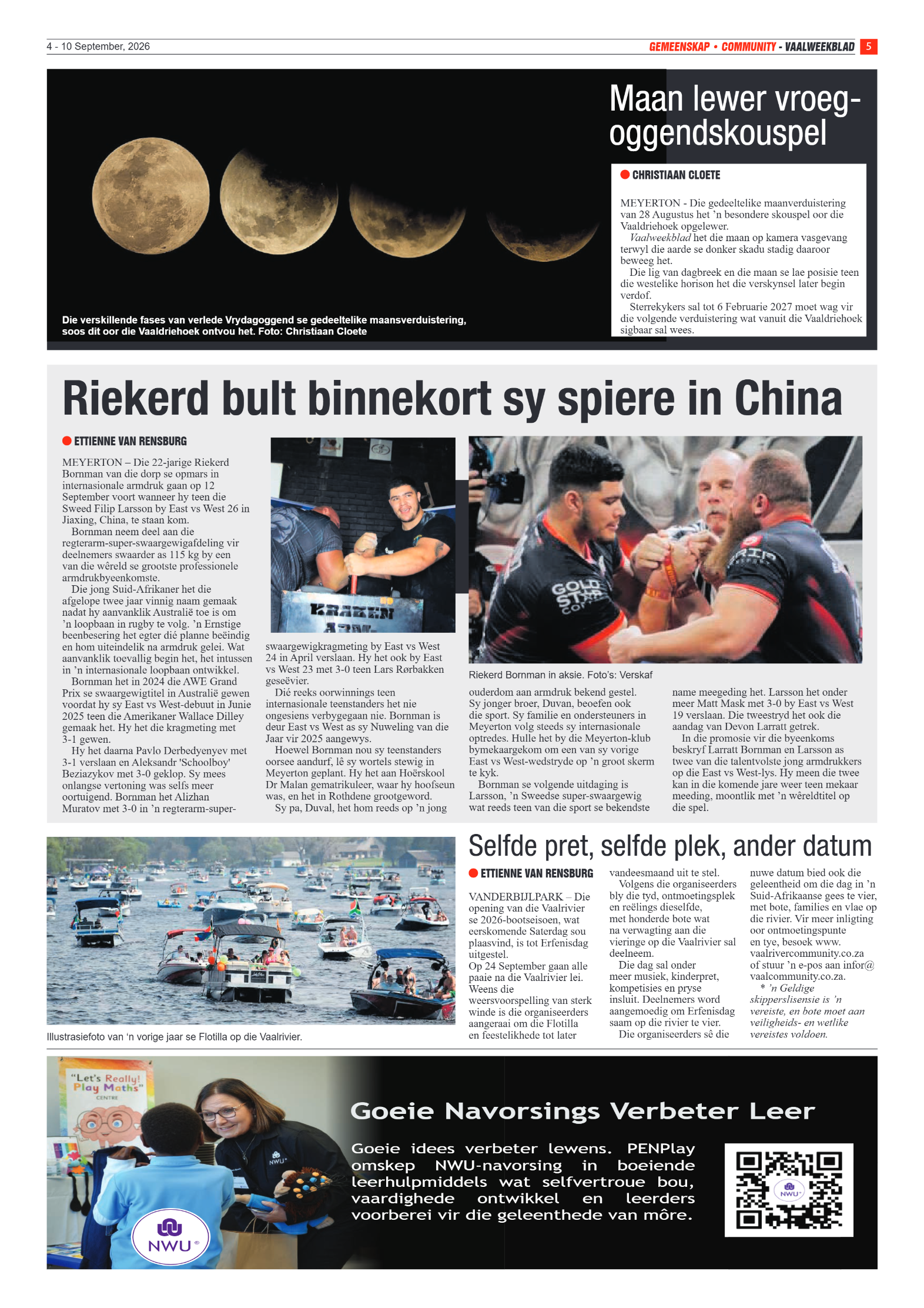 Vaalweekblad – 4 September 2026 page 5