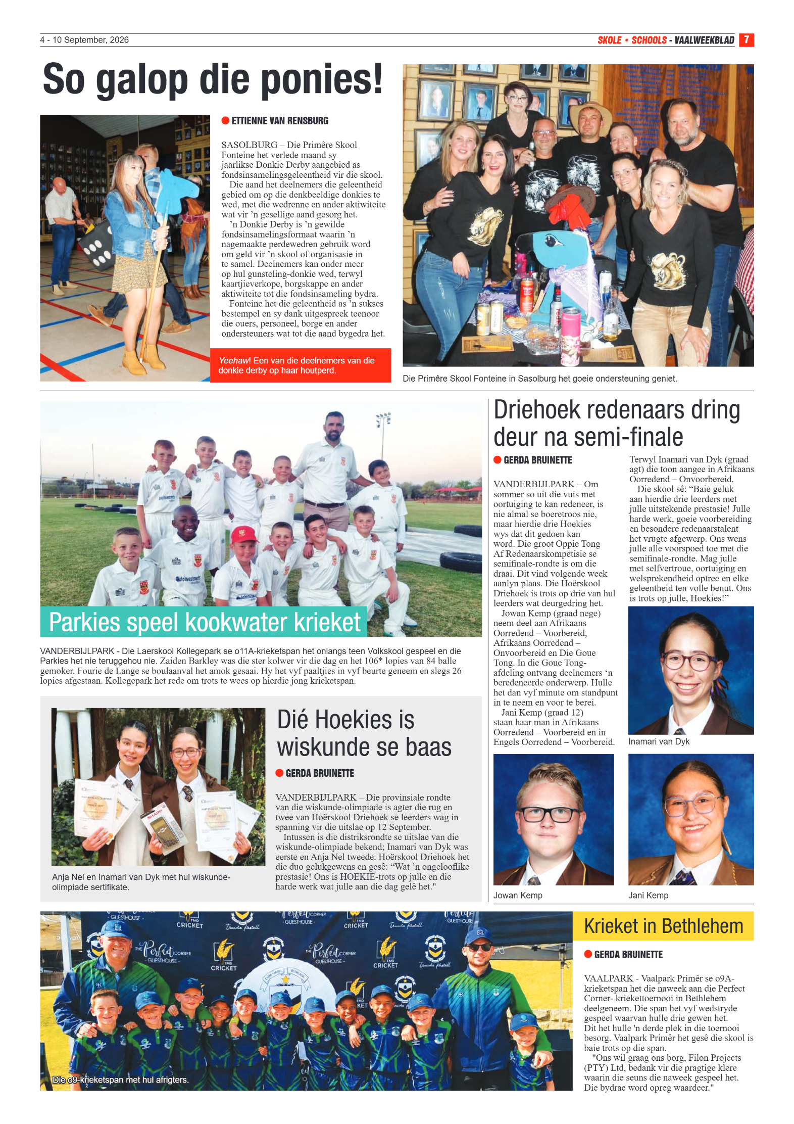 Vaalweekblad – 4 September 2026 page 7