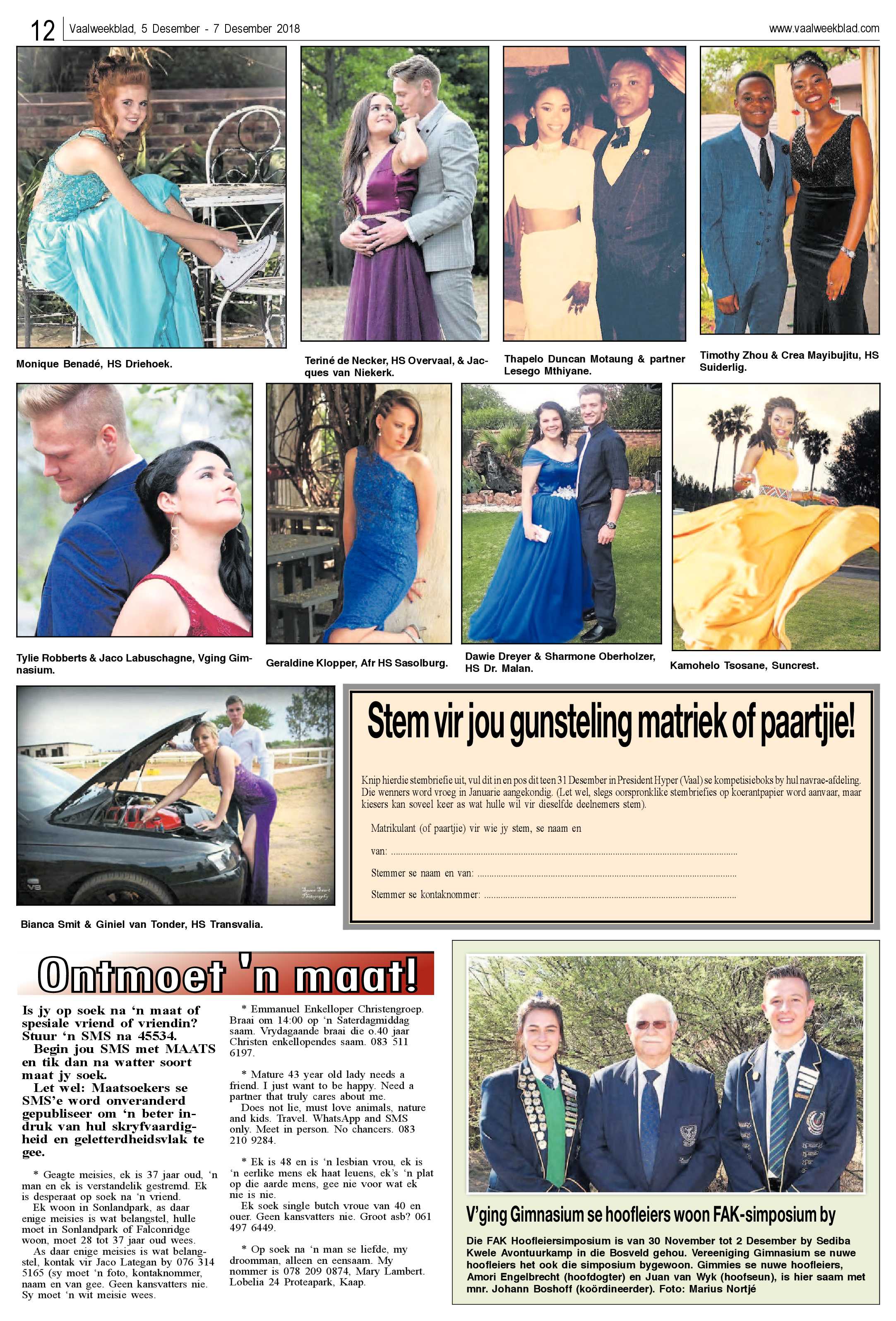 Vaalweekblad 5 – 7 Desember 2018 page 12