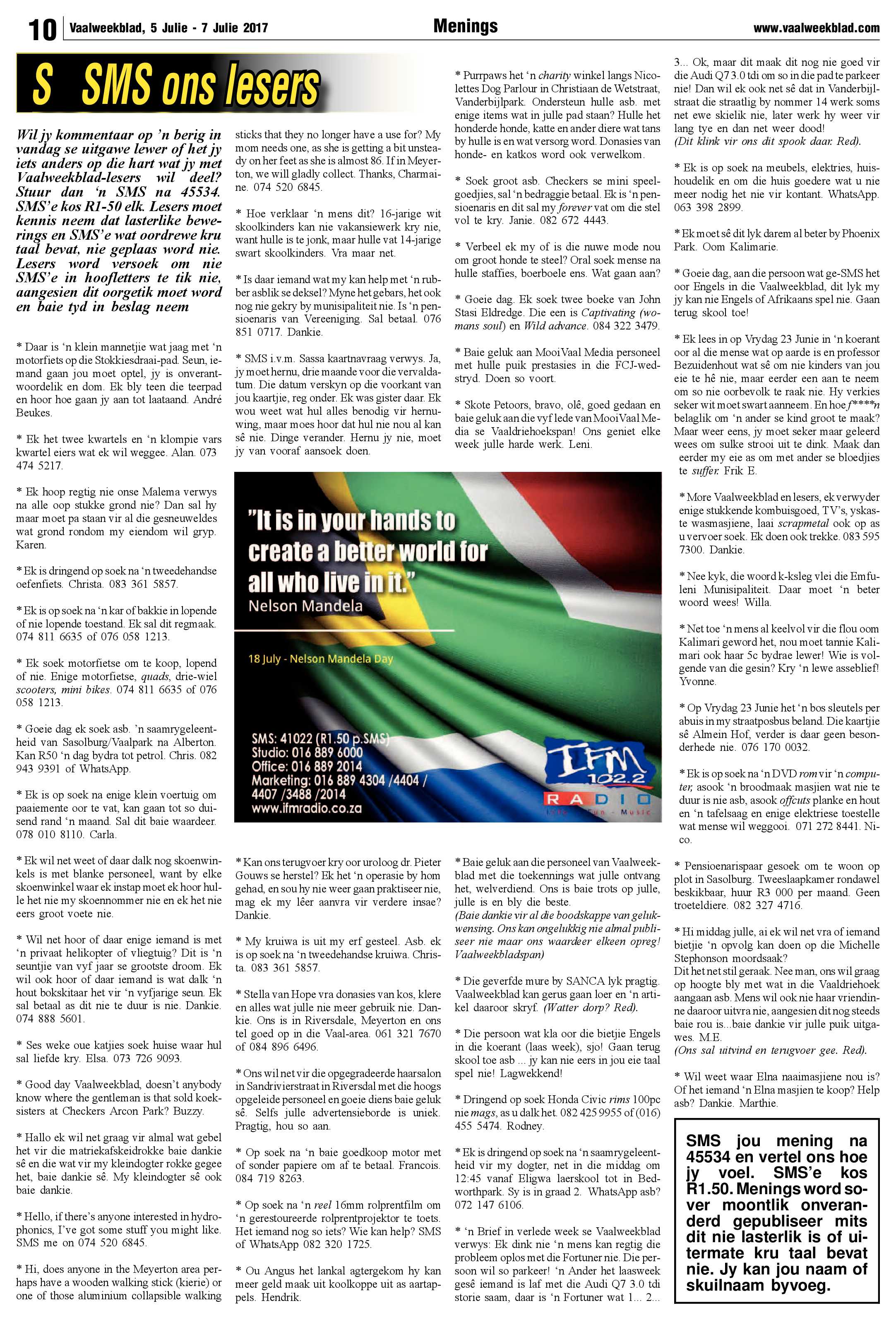 Vaalweekblad 5 – 7 Julie 2017 page 10