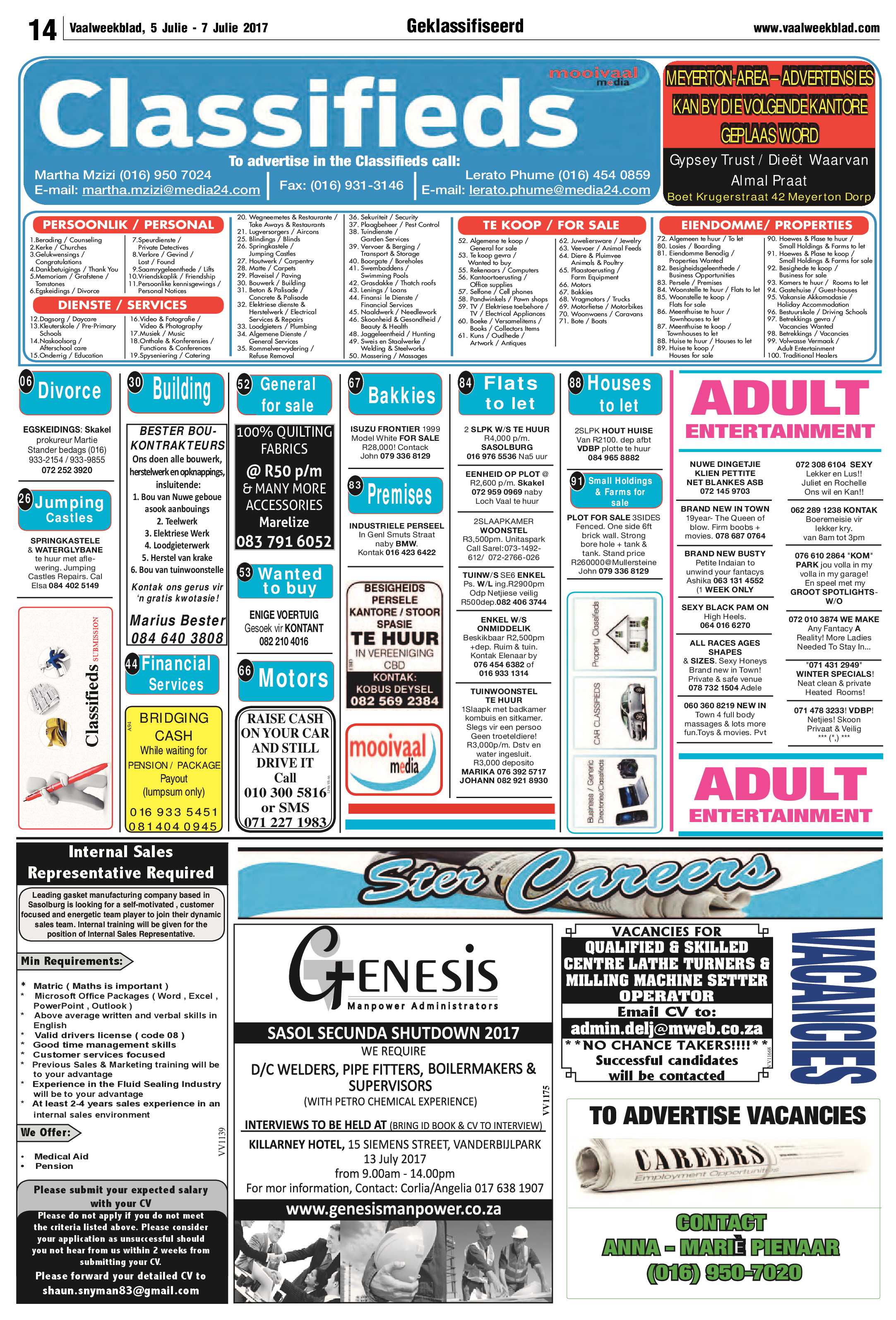 Vaalweekblad 5 – 7 Julie 2017 page 14