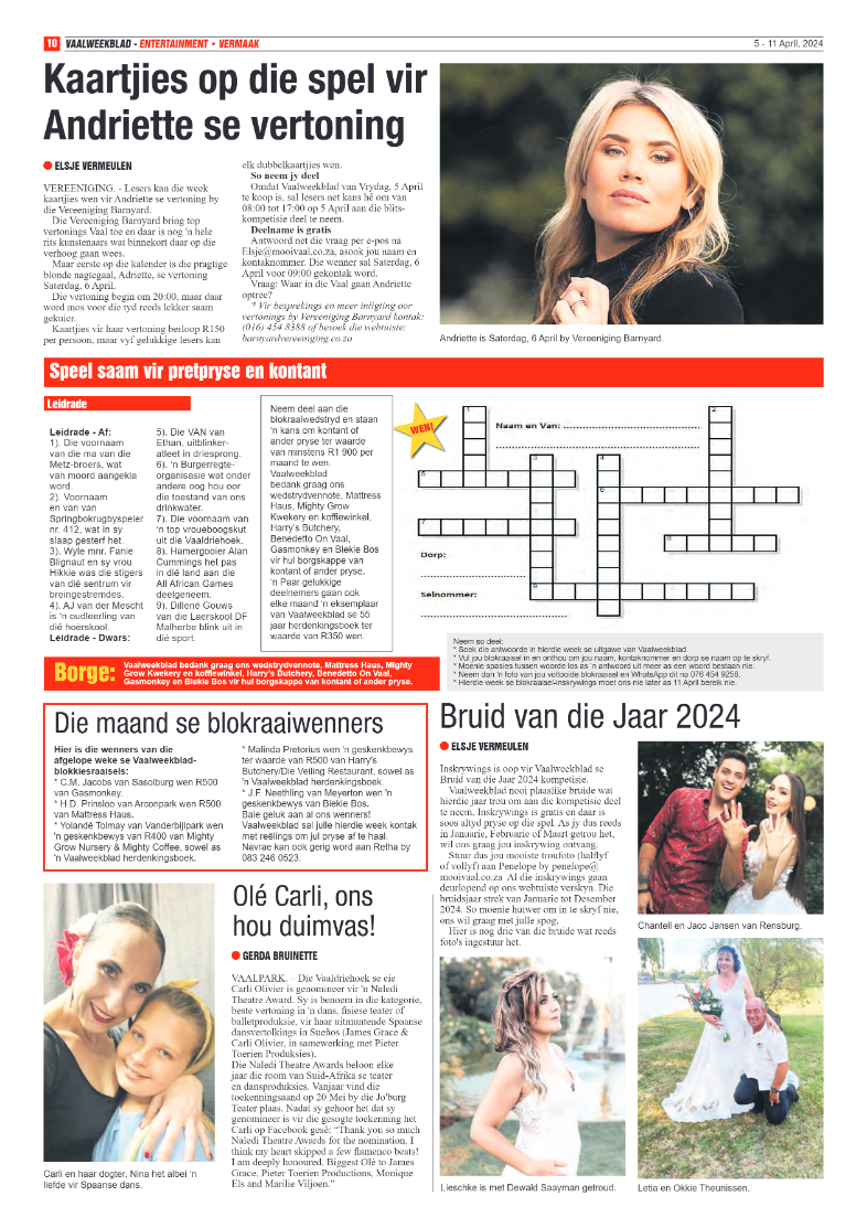 Vaalweekblad 5 – 11 April, 2024 page 10