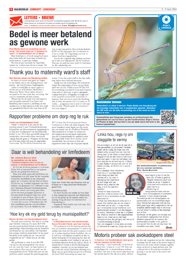 Vaalweekblad 5 – 11 April, 2024 page 6