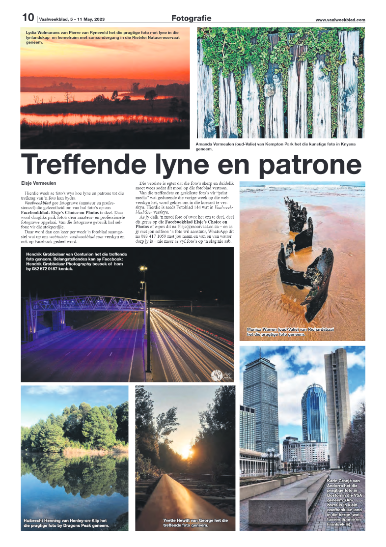 Vaalweekblad, 5 – 11 May, 2023 page 10