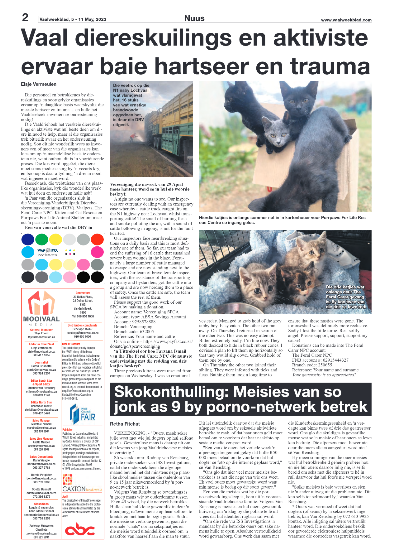 Vaalweekblad, 5 – 11 May, 2023 page 2