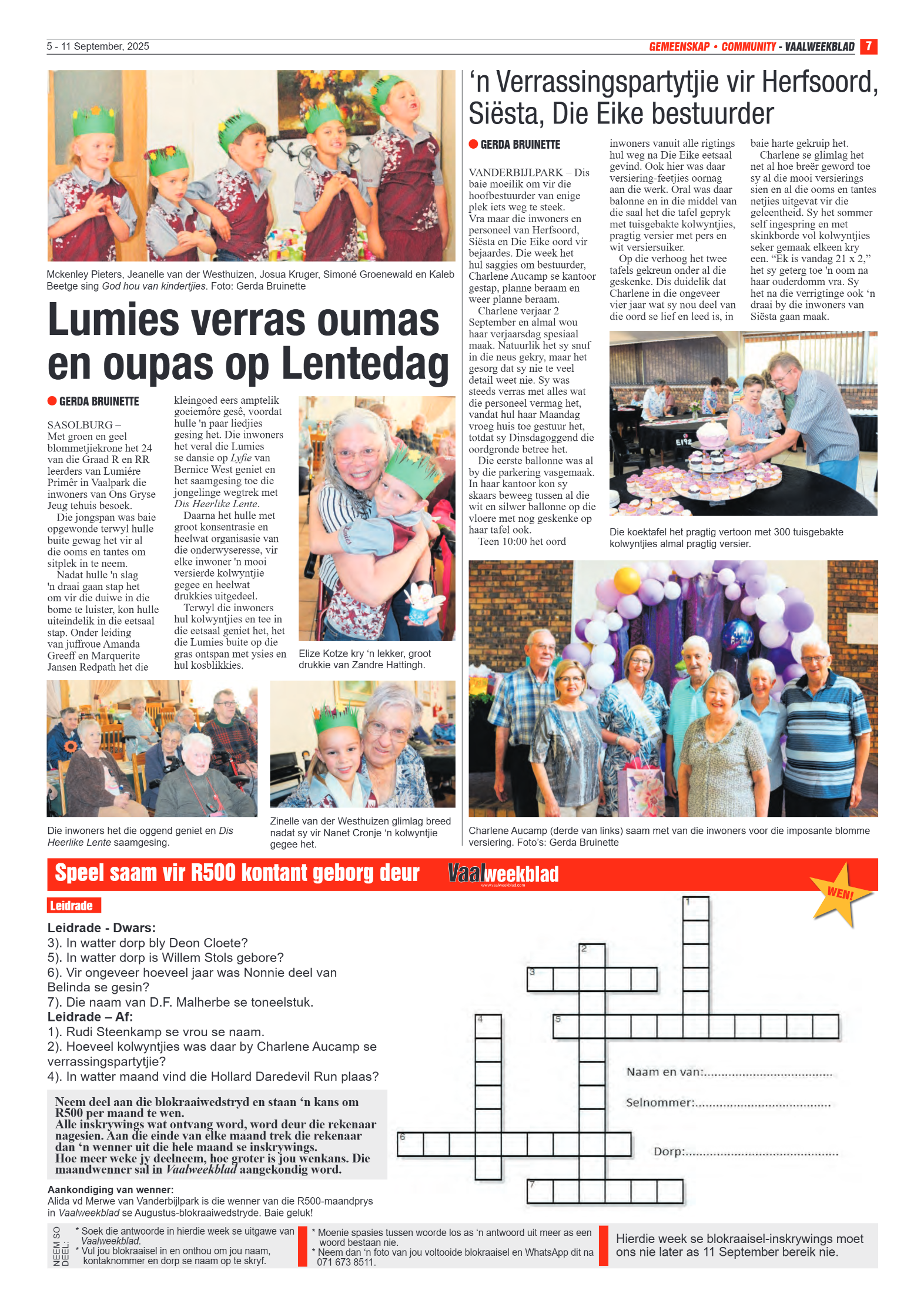 Vaalweekblad 5 – 11 September, 2025 page 7