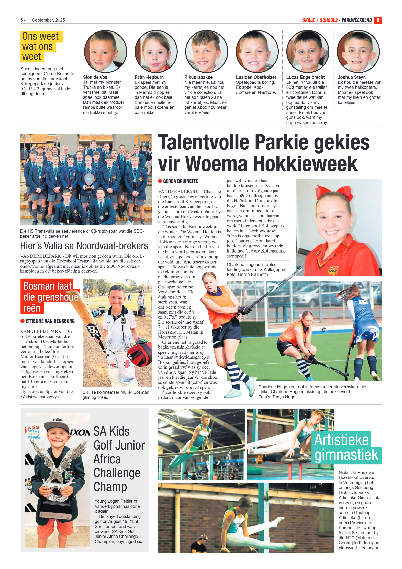 Vaalweekblad 5 – 11 September, 2025 page 9