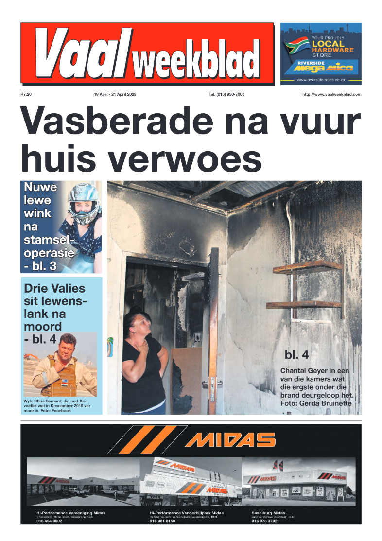 Vaalweekblad, 5 April- 7 April 2023 page 1